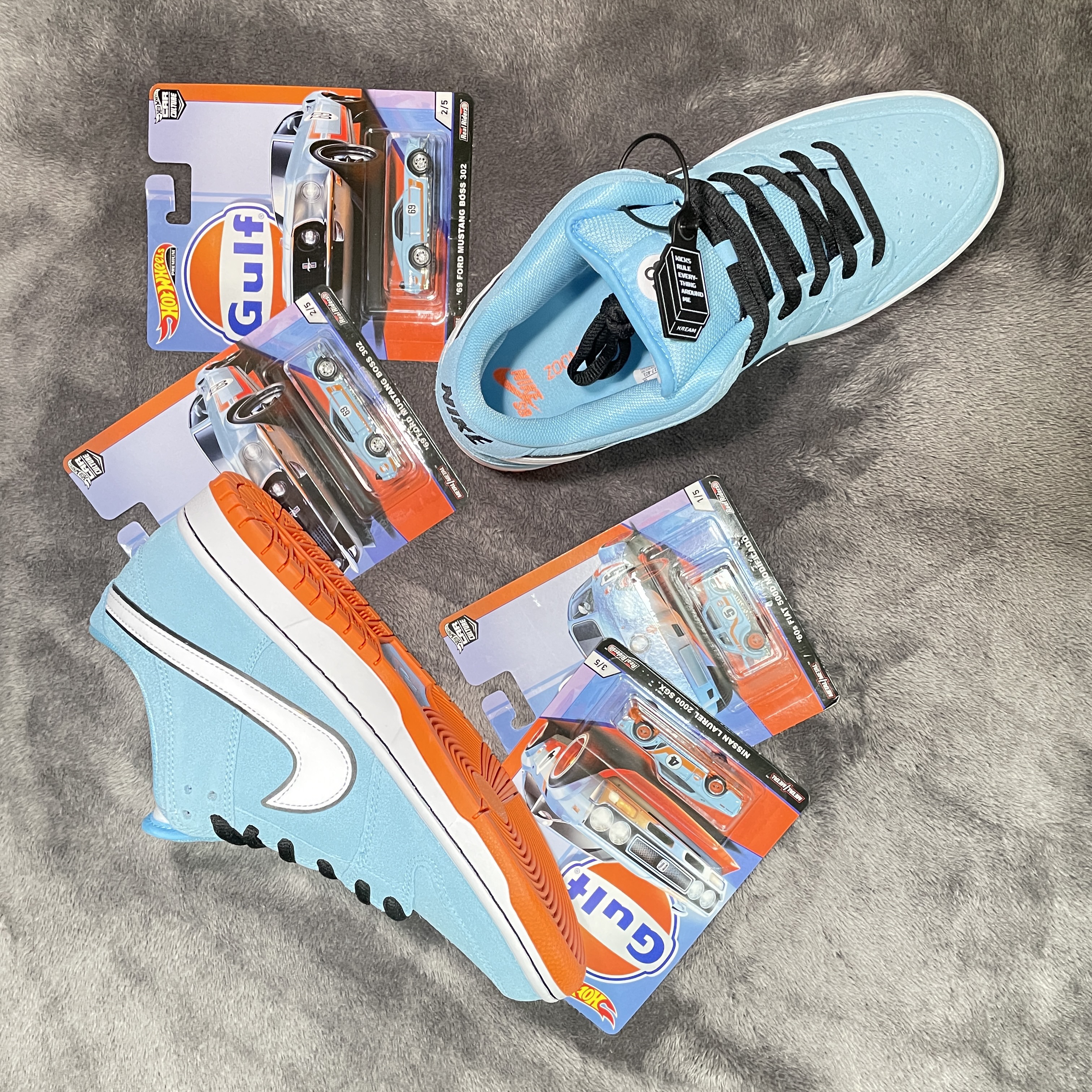 Nike SB Dunk Low Pro Blue Chill 착용 스타일 - 1