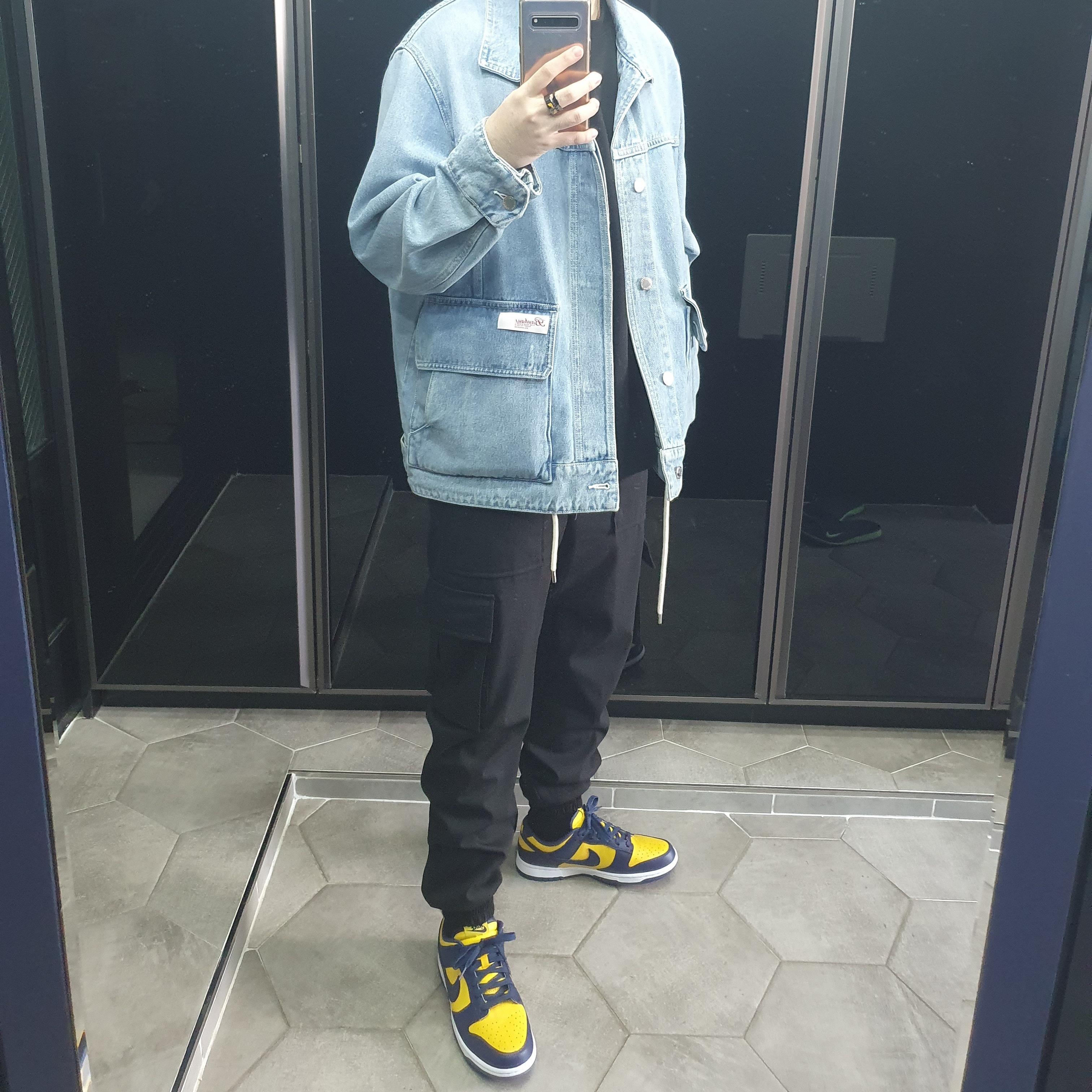 Nike Dunk Low Retro Varsity Maize 착용 스타일 - 1