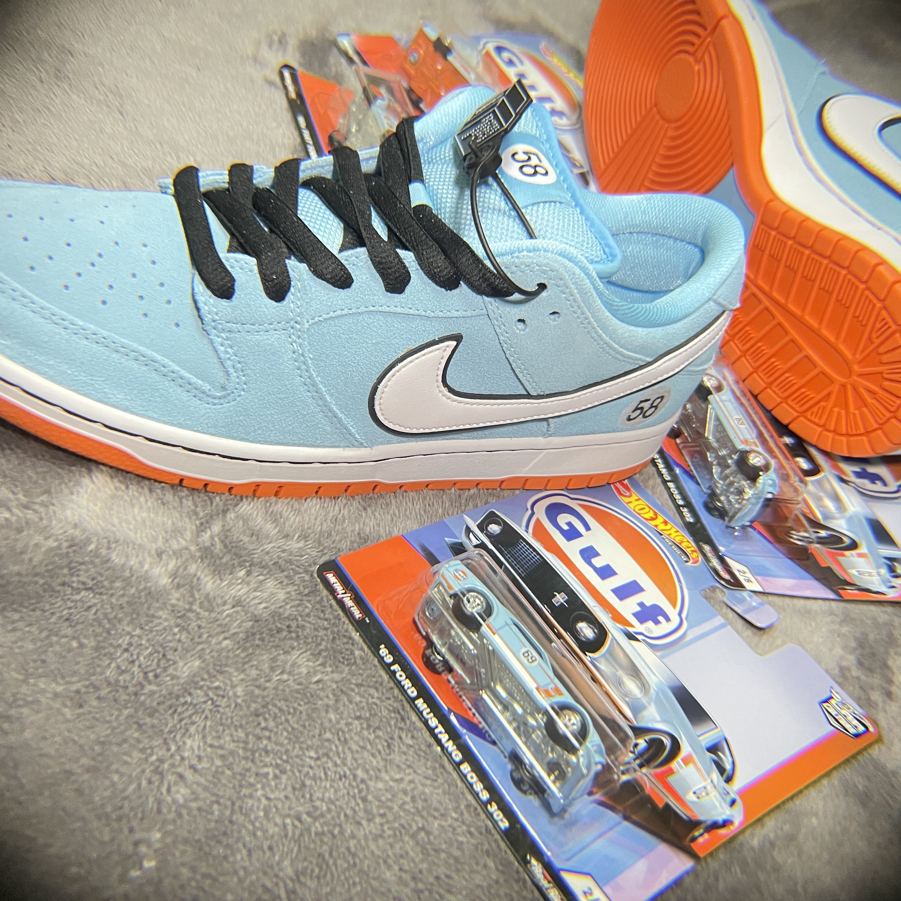 Nike SB Dunk Low Pro Blue Chill 착용 스타일 - 4