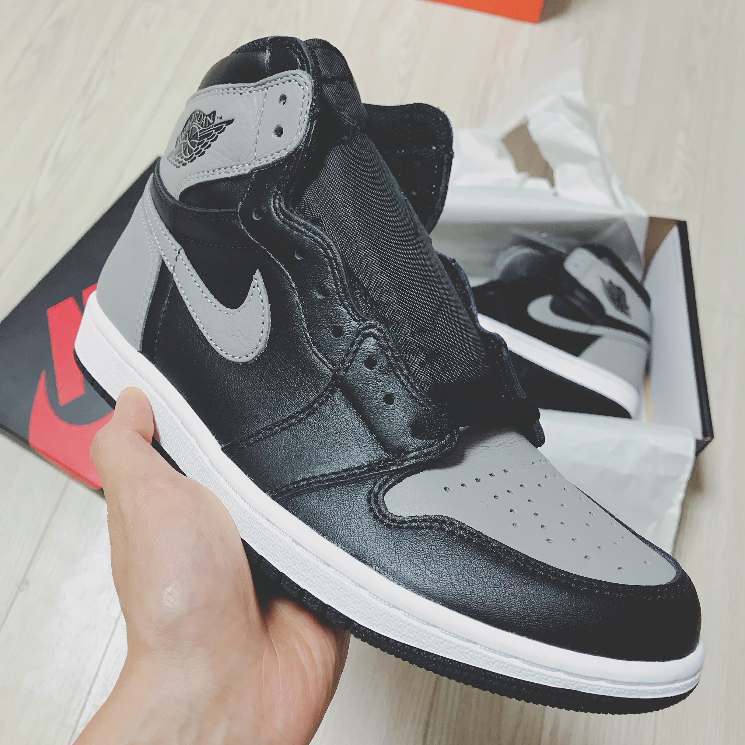 Jordan 1 Retro High OG Shadow 2018 착용 스타일 - 2