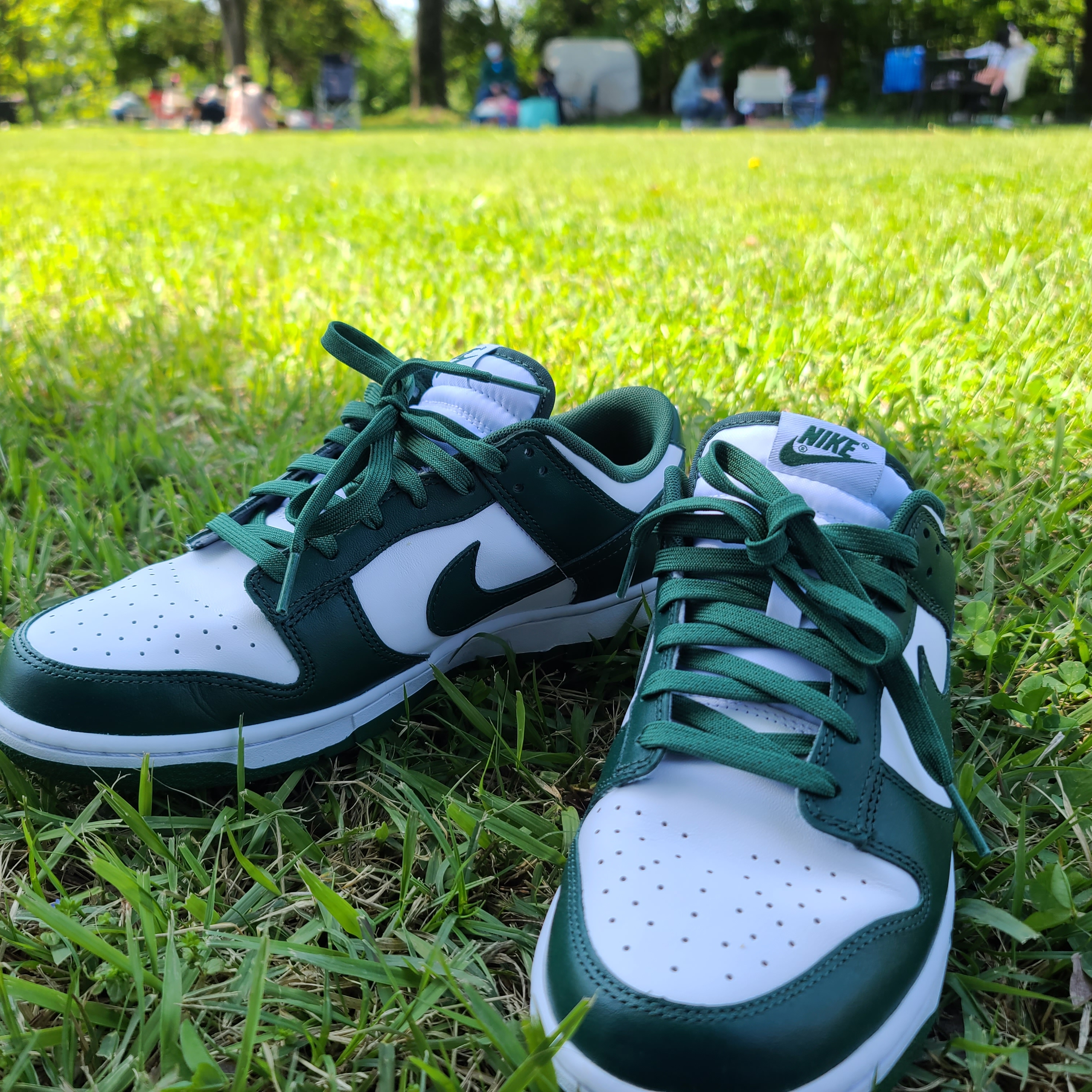 Nike Dunk Low Retro Varsity Green 착용 스타일 - 2