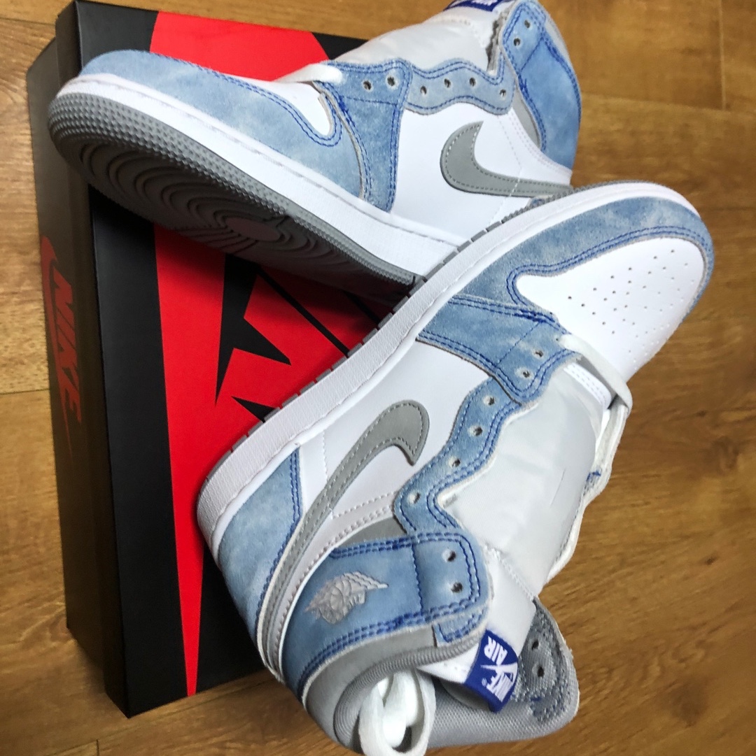 Jordan 1 Retro High OG Hyper Royal, (GS) Jordan 1 Retro High OG Hyper Royal 착용 스타일 - 3