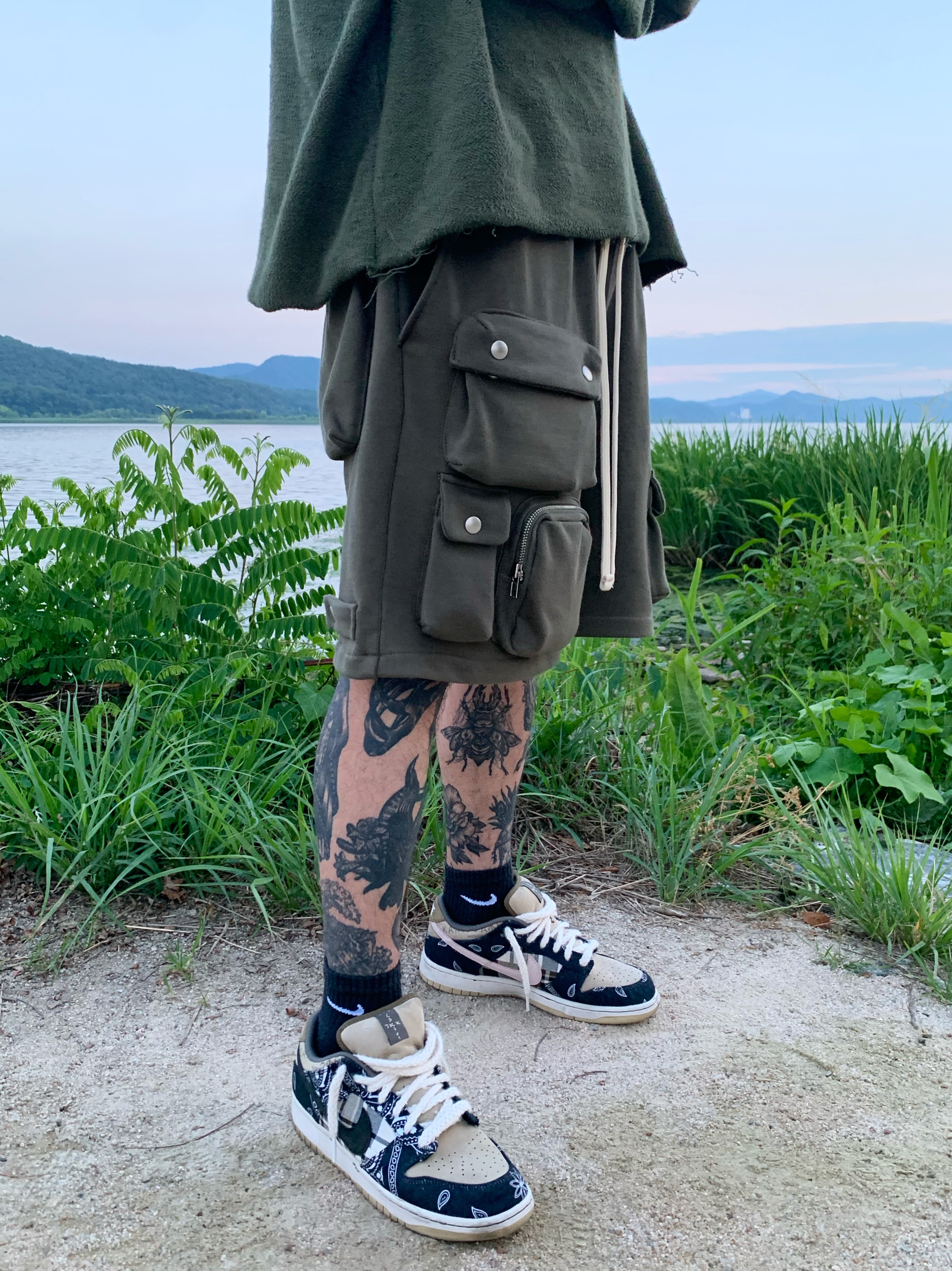 Nike x Travis Scott SB Dunk Low 착용 스타일
