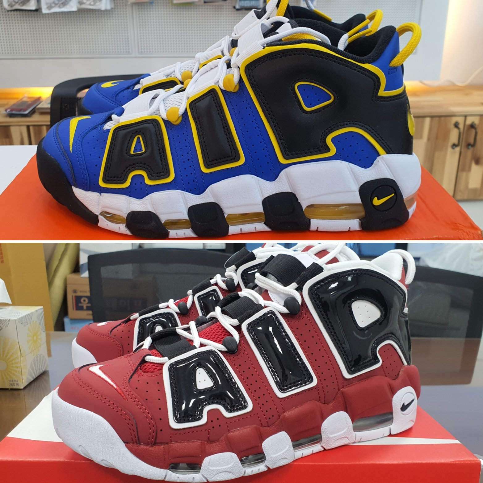 Nike Air More Uptempo 96 Bulls 2021, Nike Air More Uptempo Peace, Love & Basketball 착용 스타일