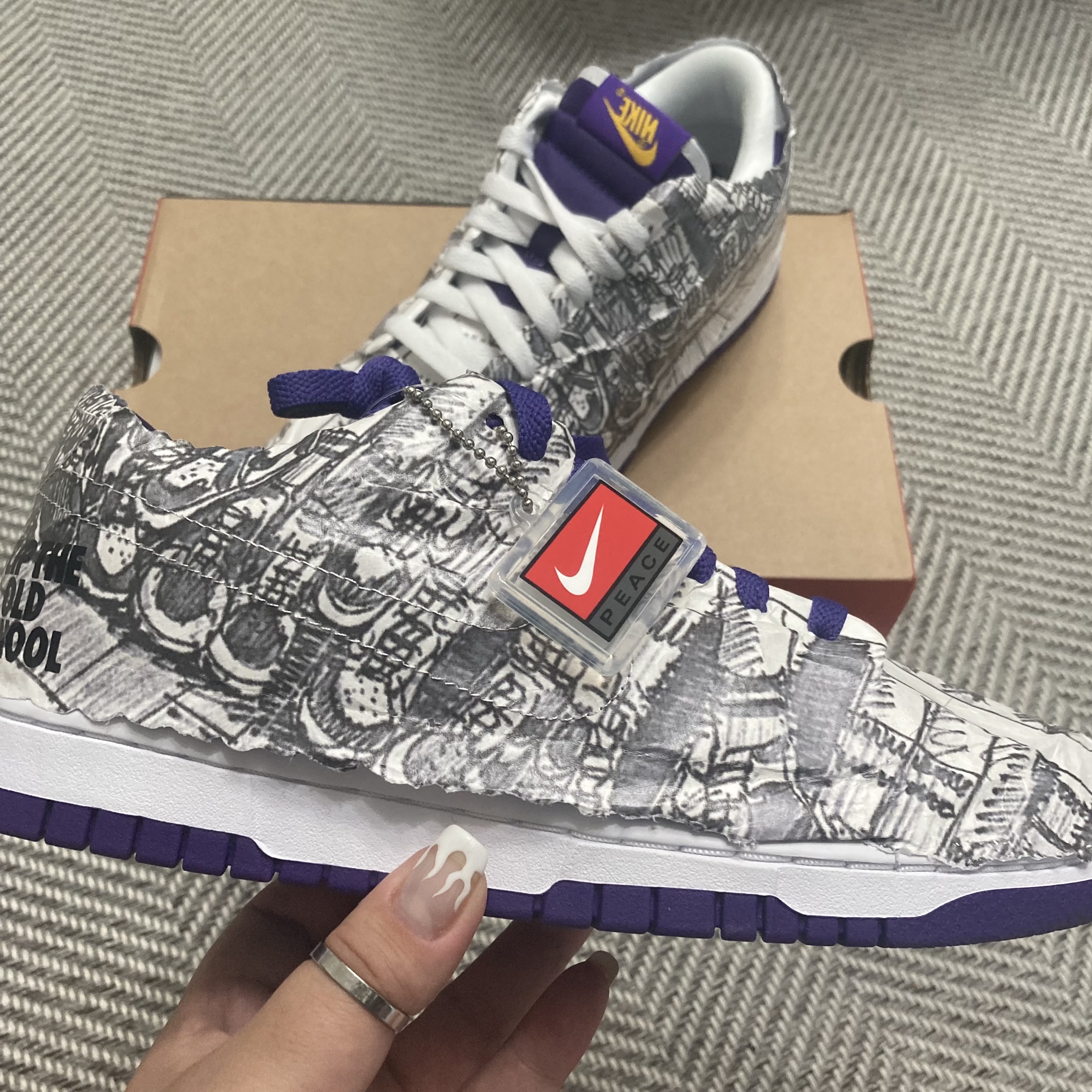 (W) Nike Dunk Low SE Flip 착용 스타일