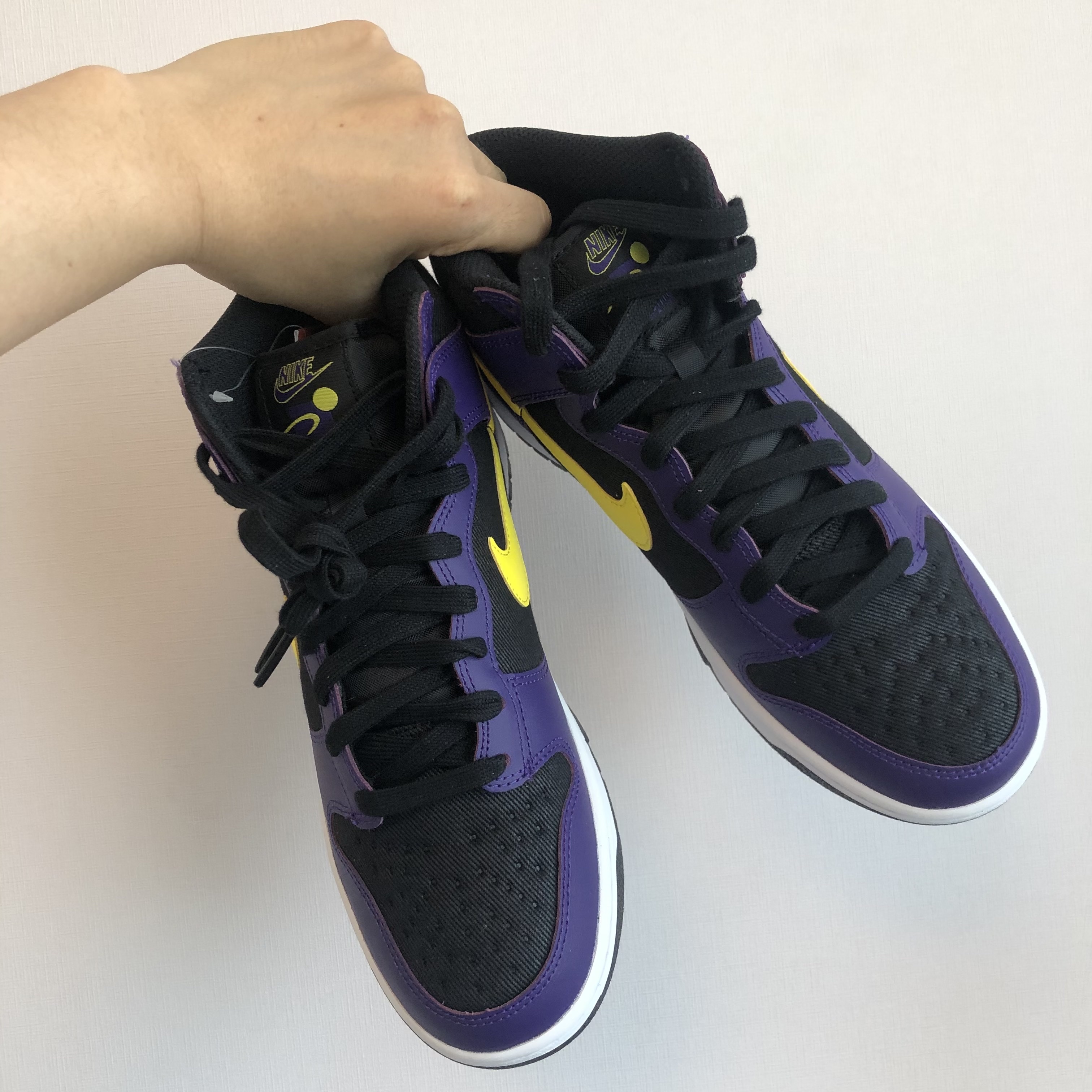 Nike Dunk High PRM EMB Court Purple 착용 스타일 - 3