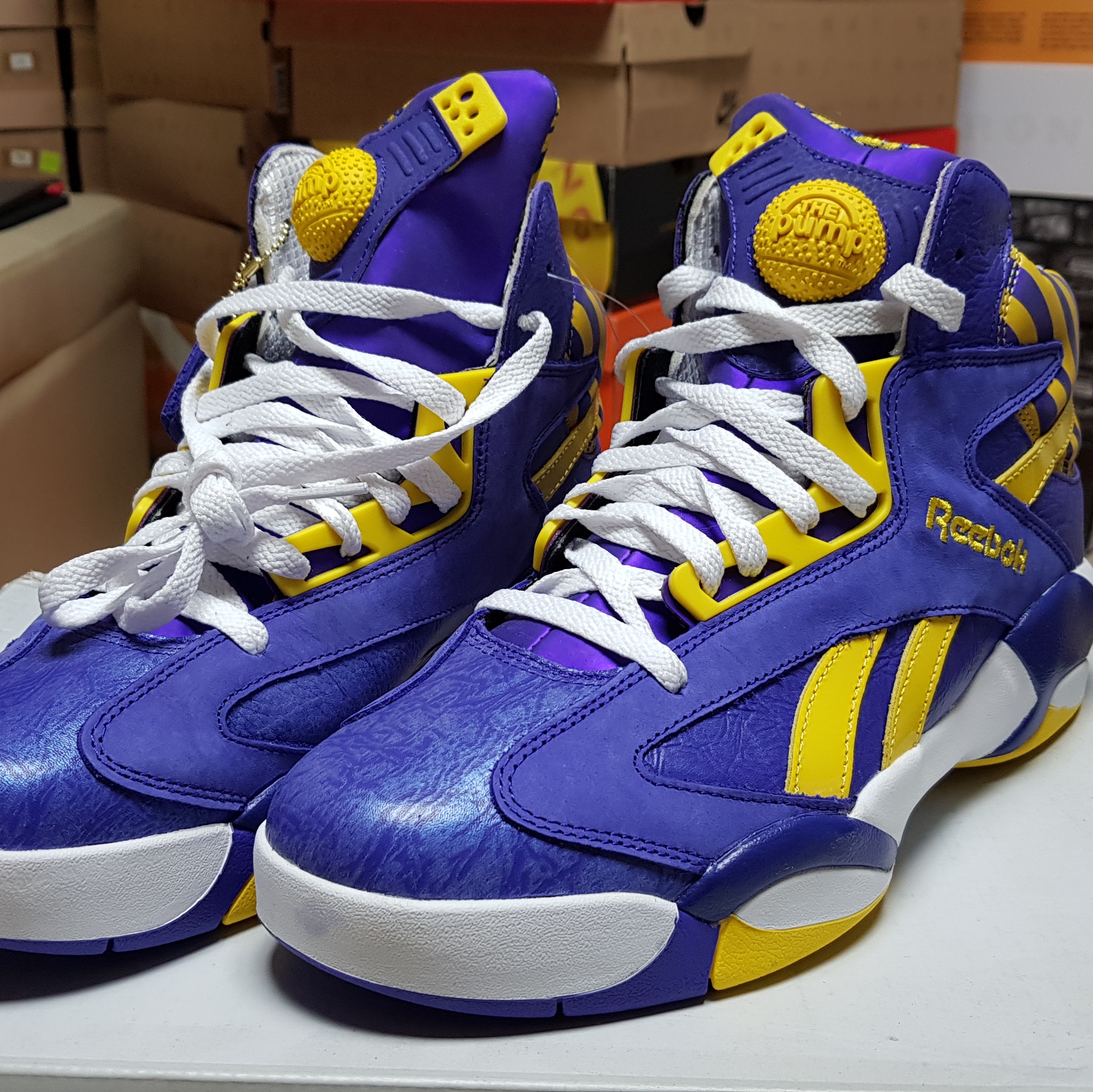 Reebok Shaq Attaq LSU Tigers 착용 스타일