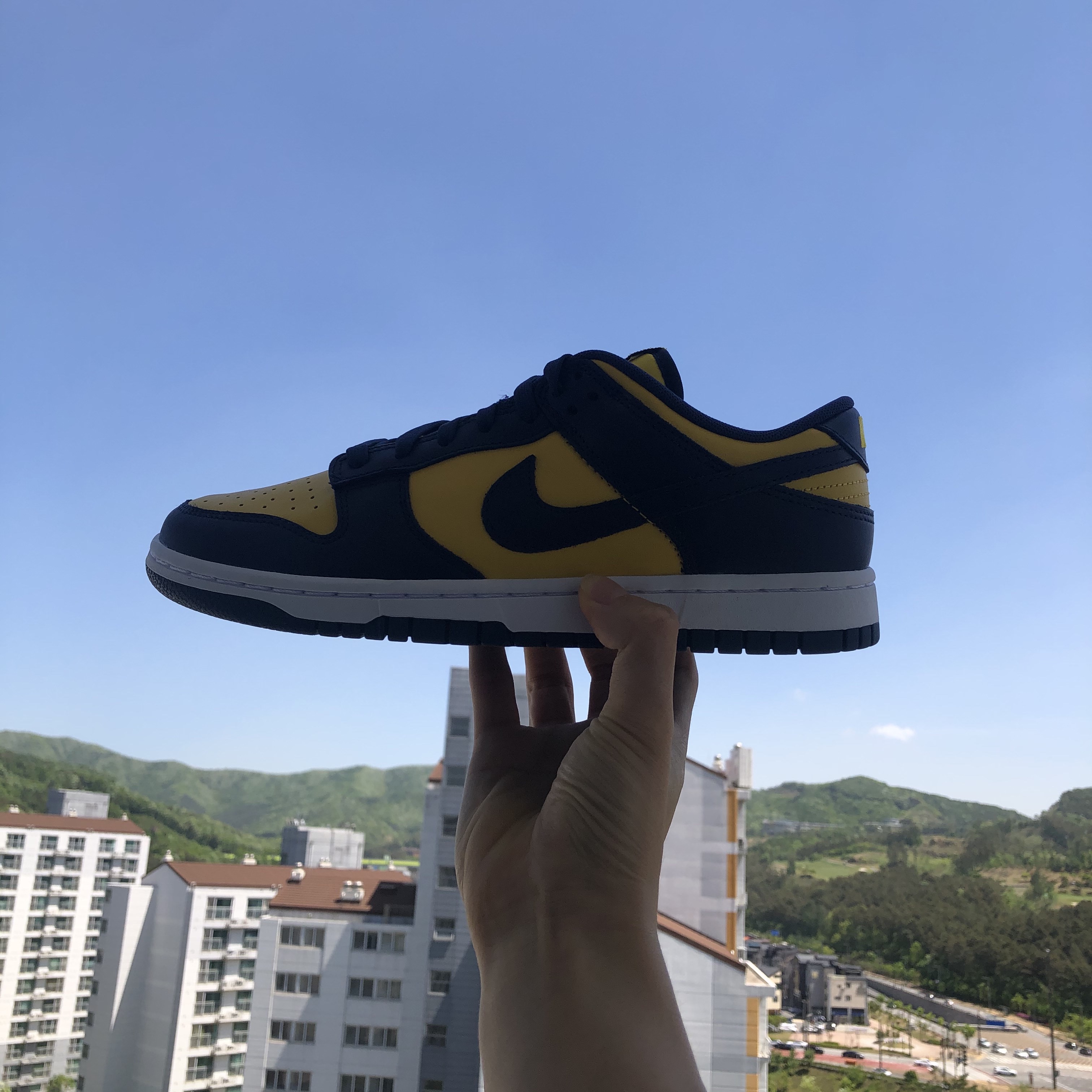 Nike Dunk Low Retro Varsity Maize 착용 스타일