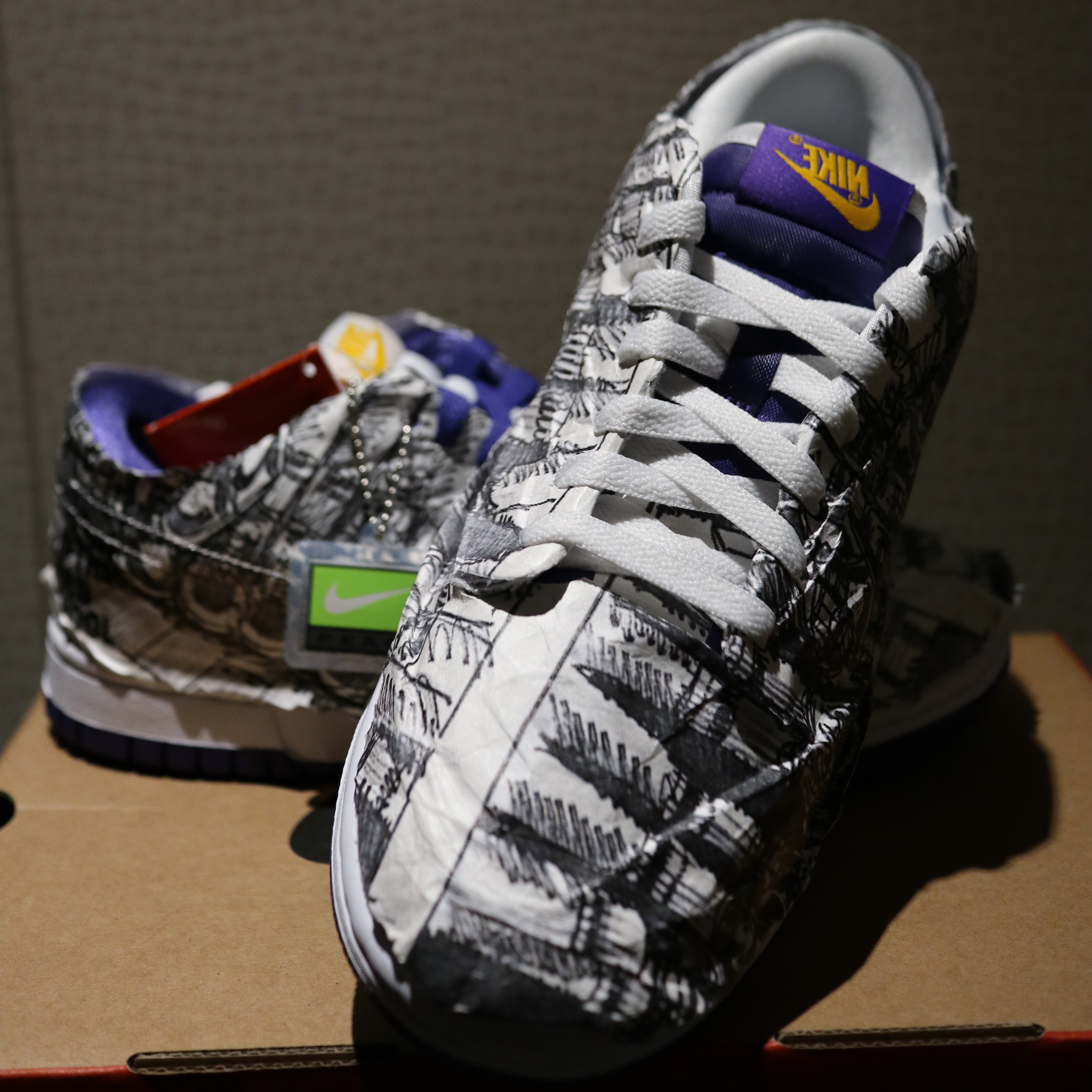 (W) Nike Dunk Low SE Flip 착용 스타일 - 1