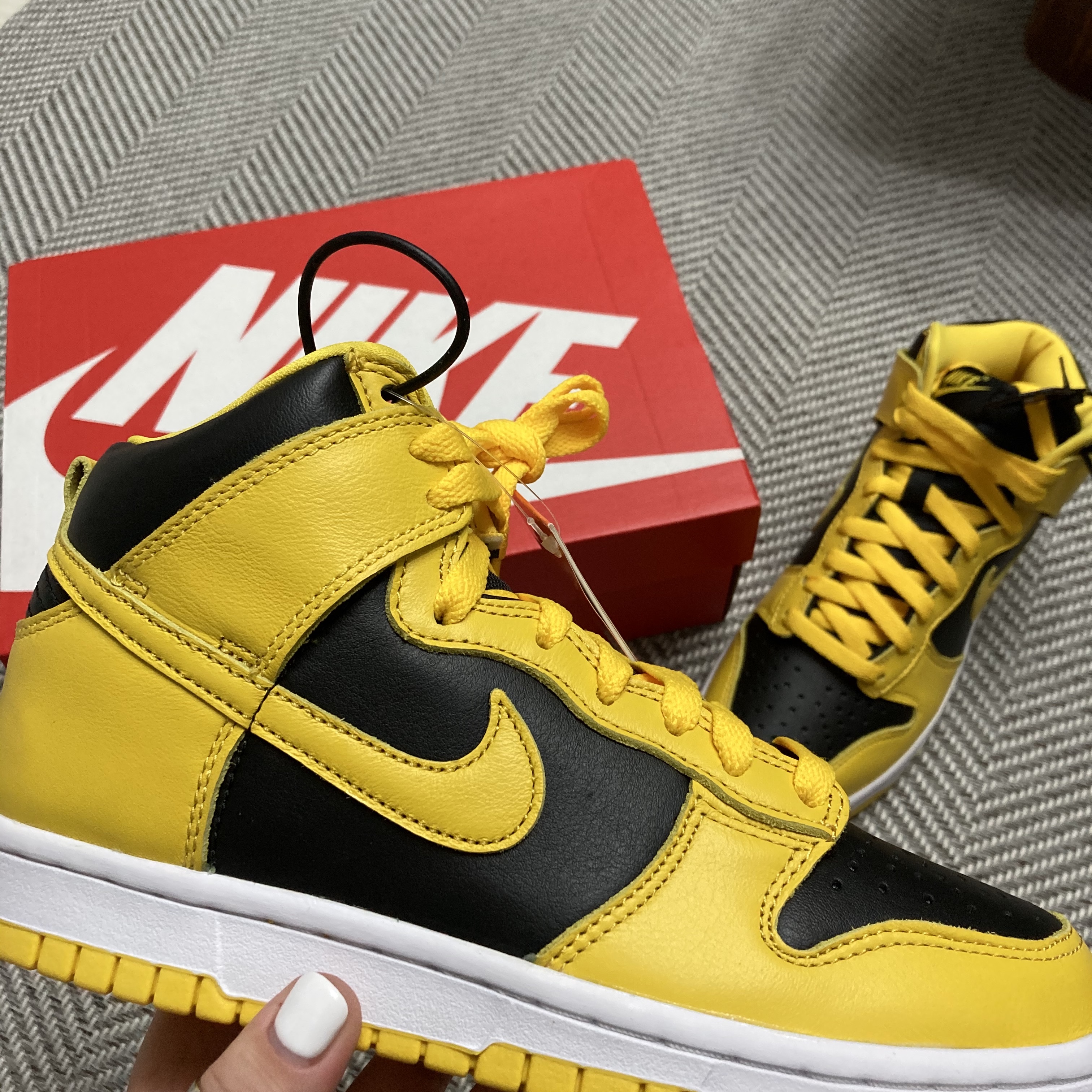 Nike Dunk High SP Varsity Maize, (PS) Nike Dunk High SP Varsity Maize 착용 스타일