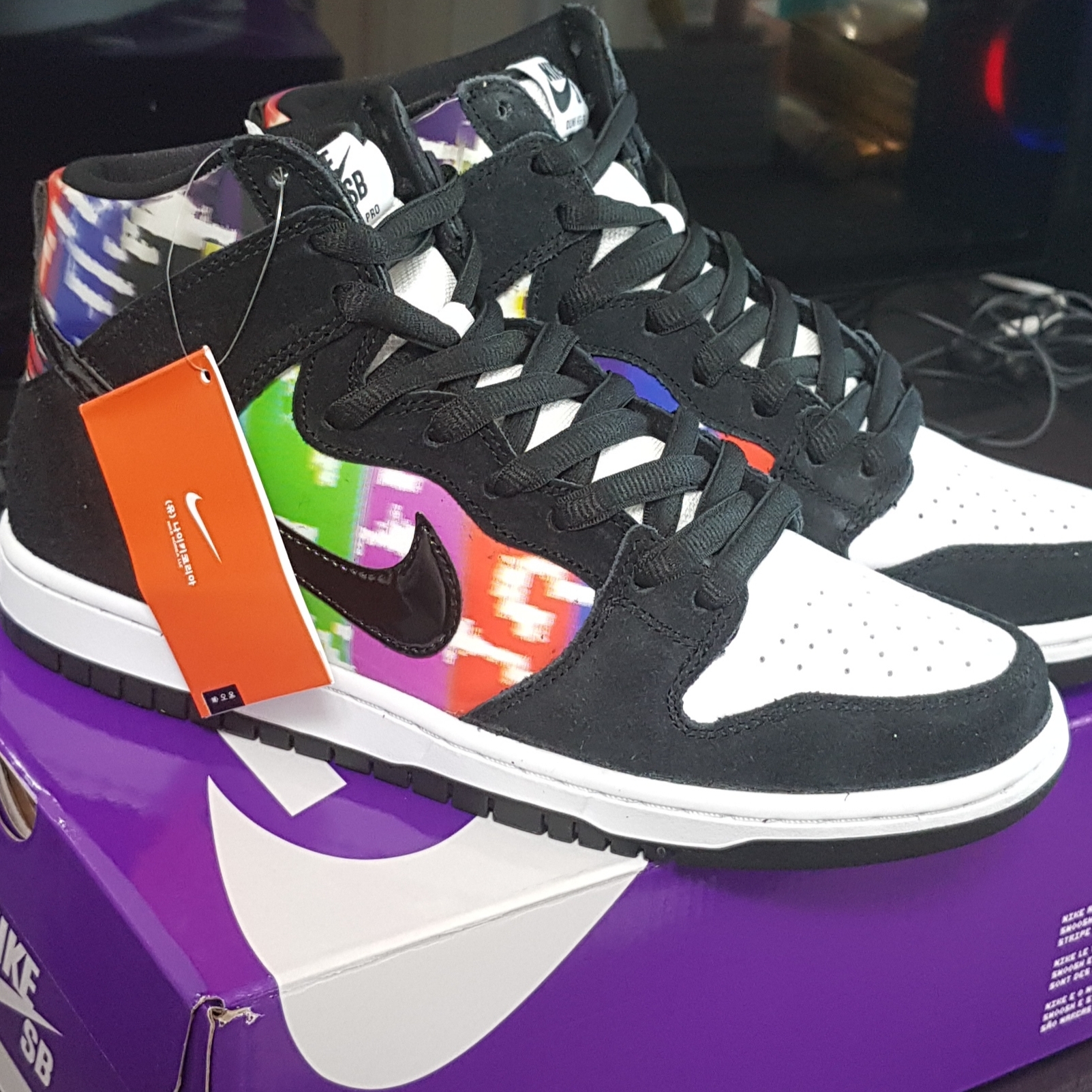Nike SB Dunk High Pro Test Pattern 착용 스타일
