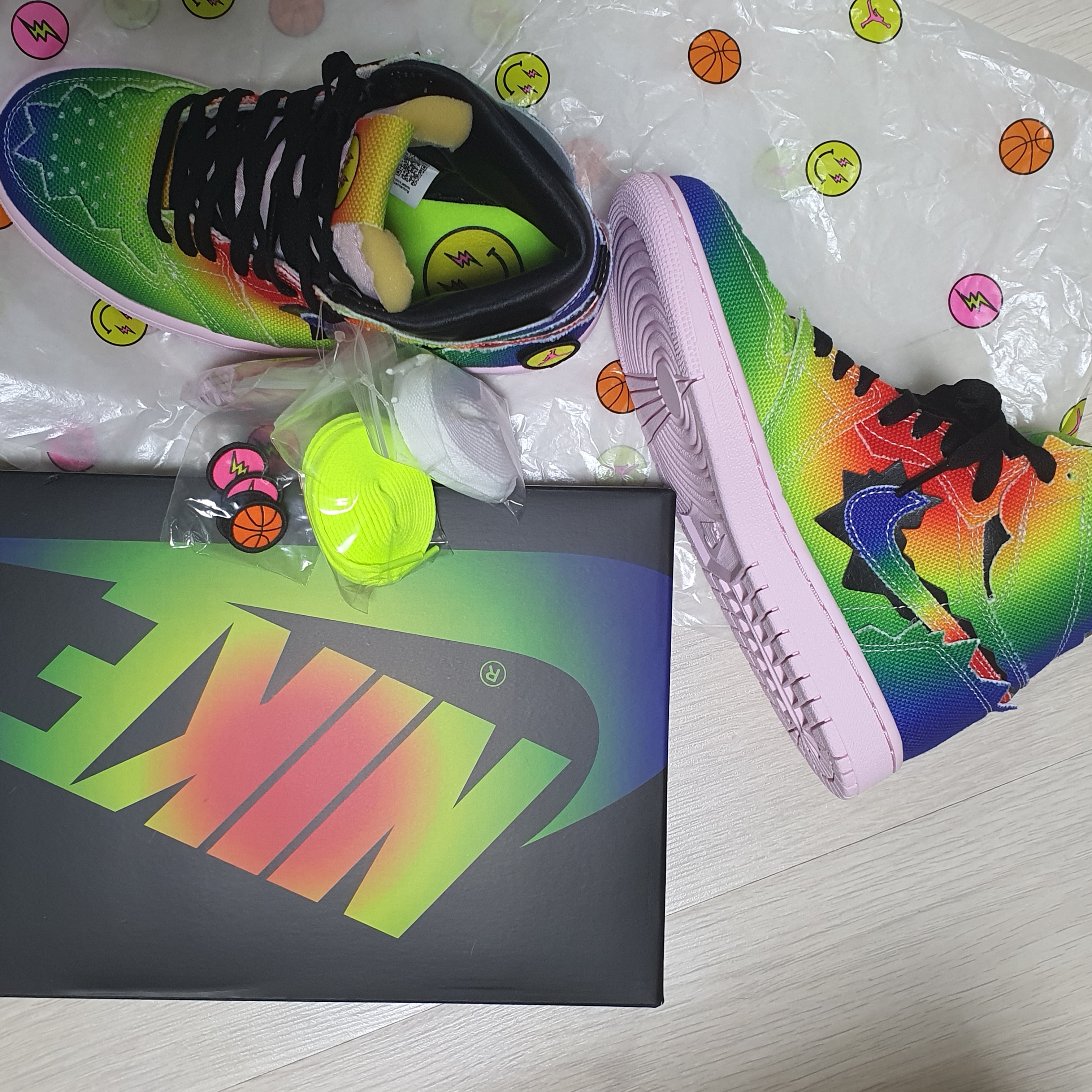 Jordan 1 x J Balvin Retro High OG 착용 스타일 - 1