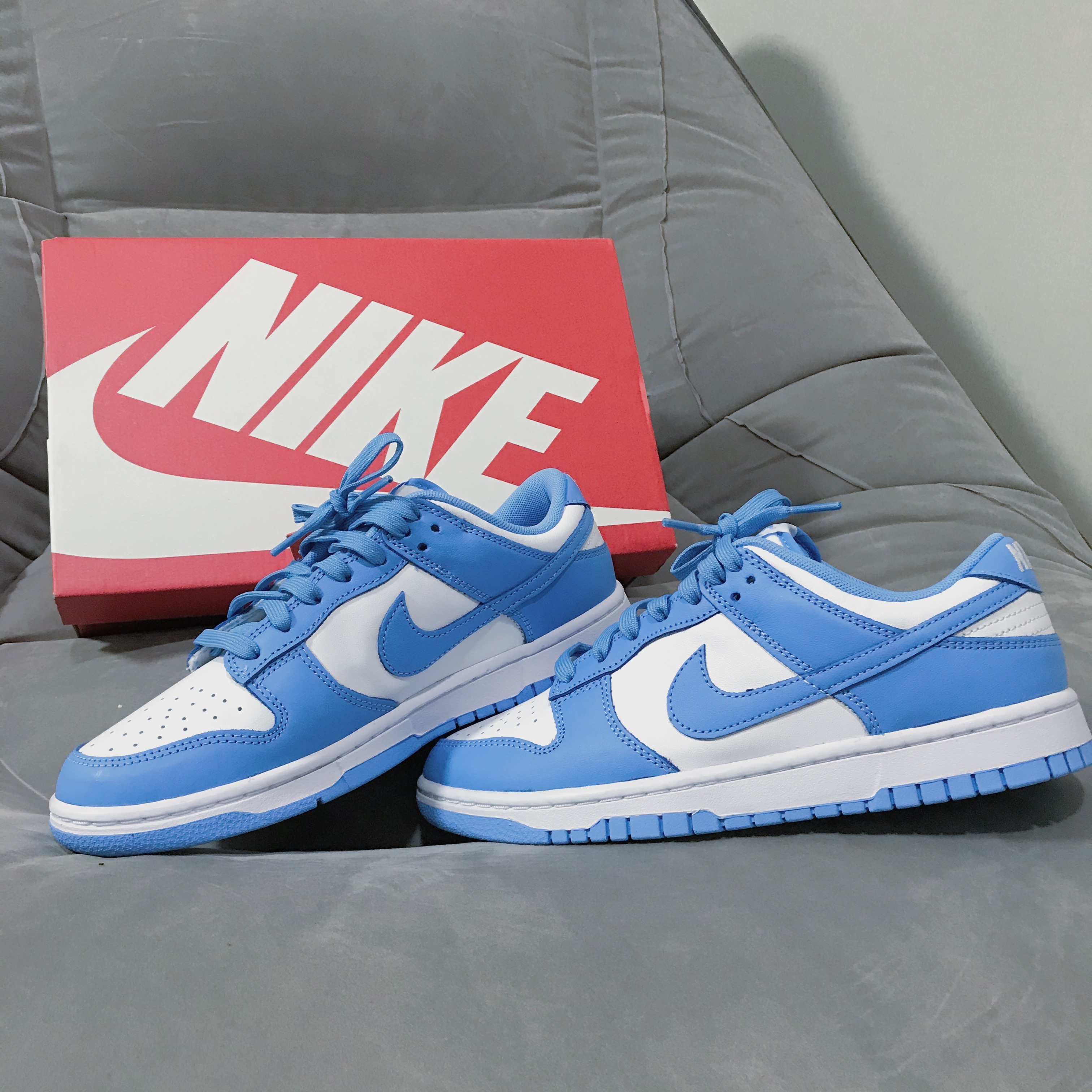 Nike Dunk Low Retro University Blue 착용 스타일 - 2