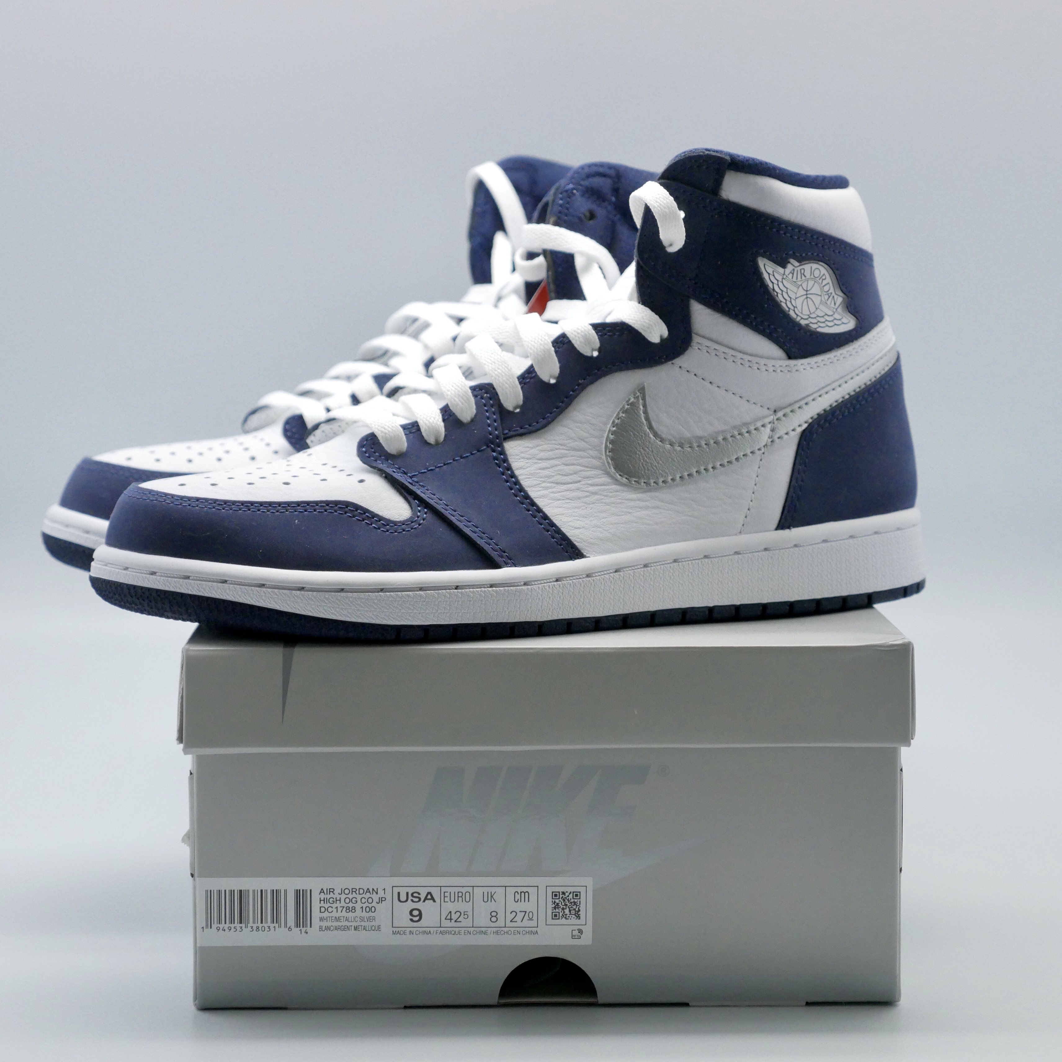 Jordan 1 Retro High OG CO.JP Midnight Navy 착용 스타일 - 1
