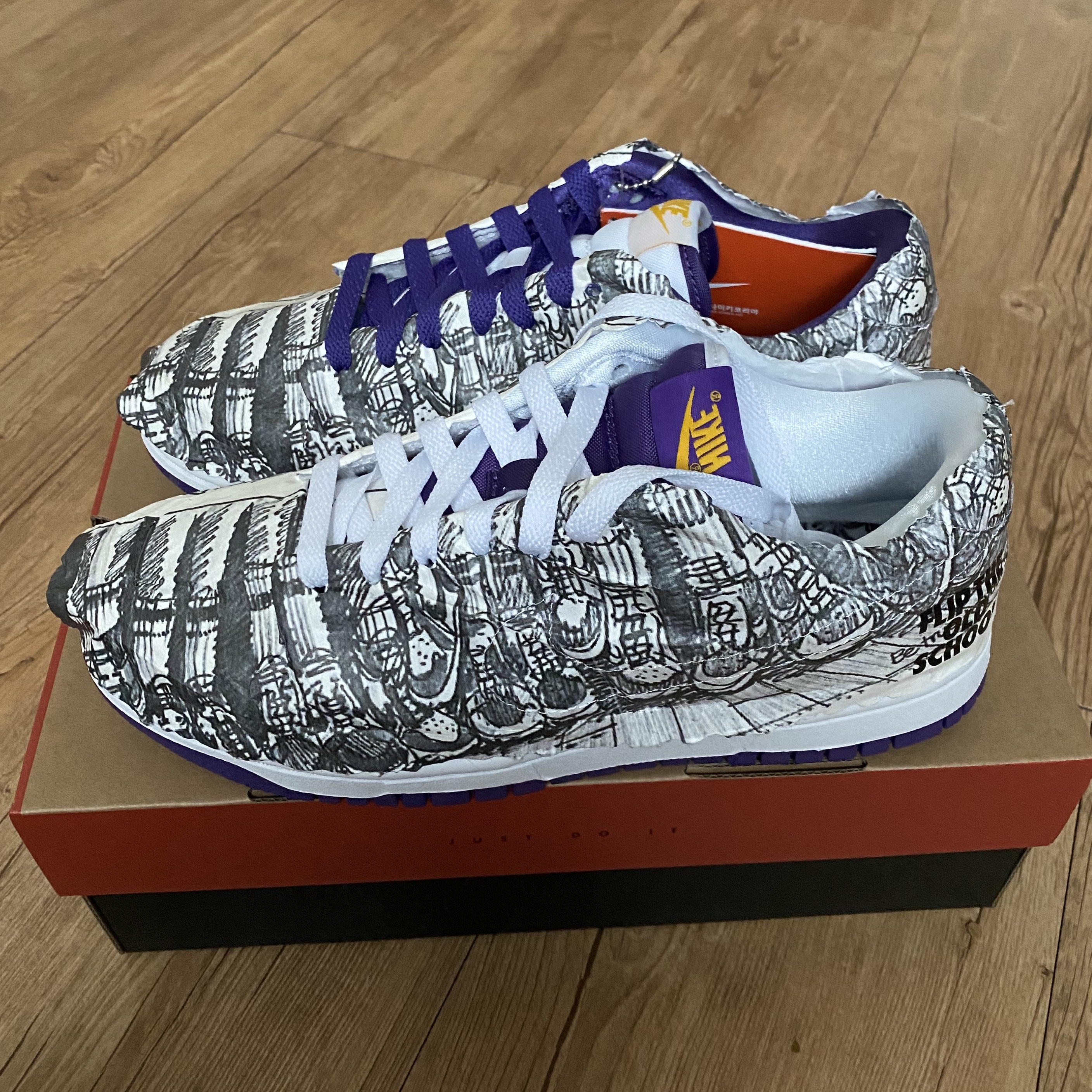 (W) Nike Dunk Low SE Flip 착용 스타일 - 3