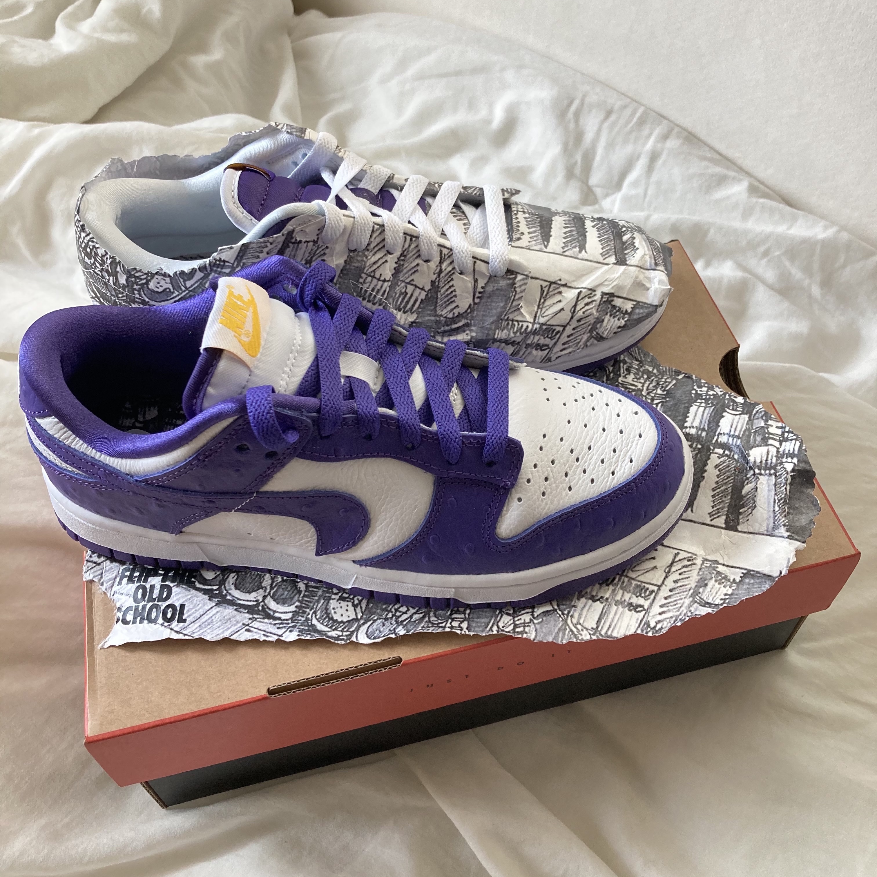 (W) Nike Dunk Low SE Flip 착용 스타일 - 1
