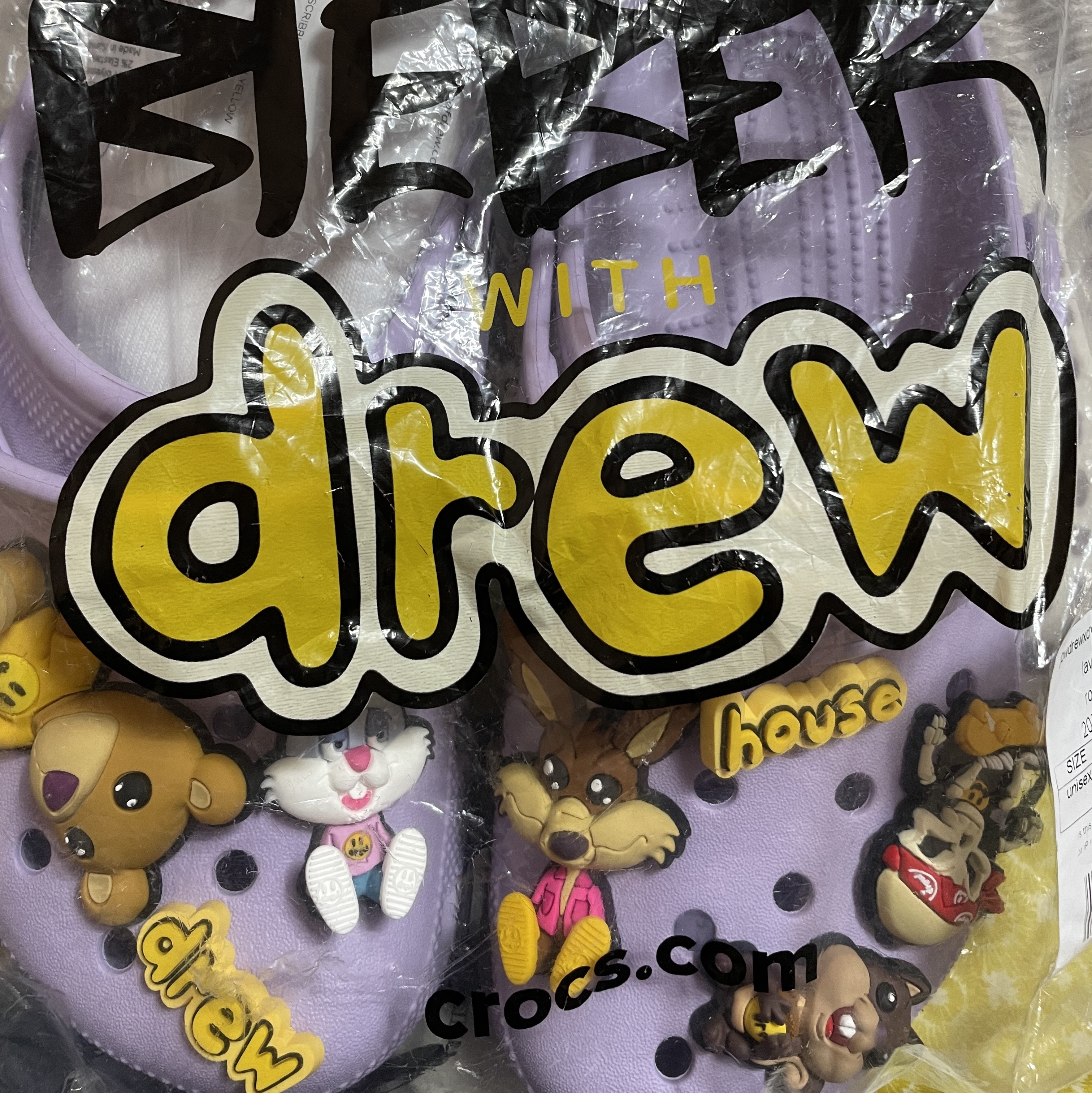 Crocs x Justin Bieber x Drew Classic Clog Lavender 착용 스타일 - 1