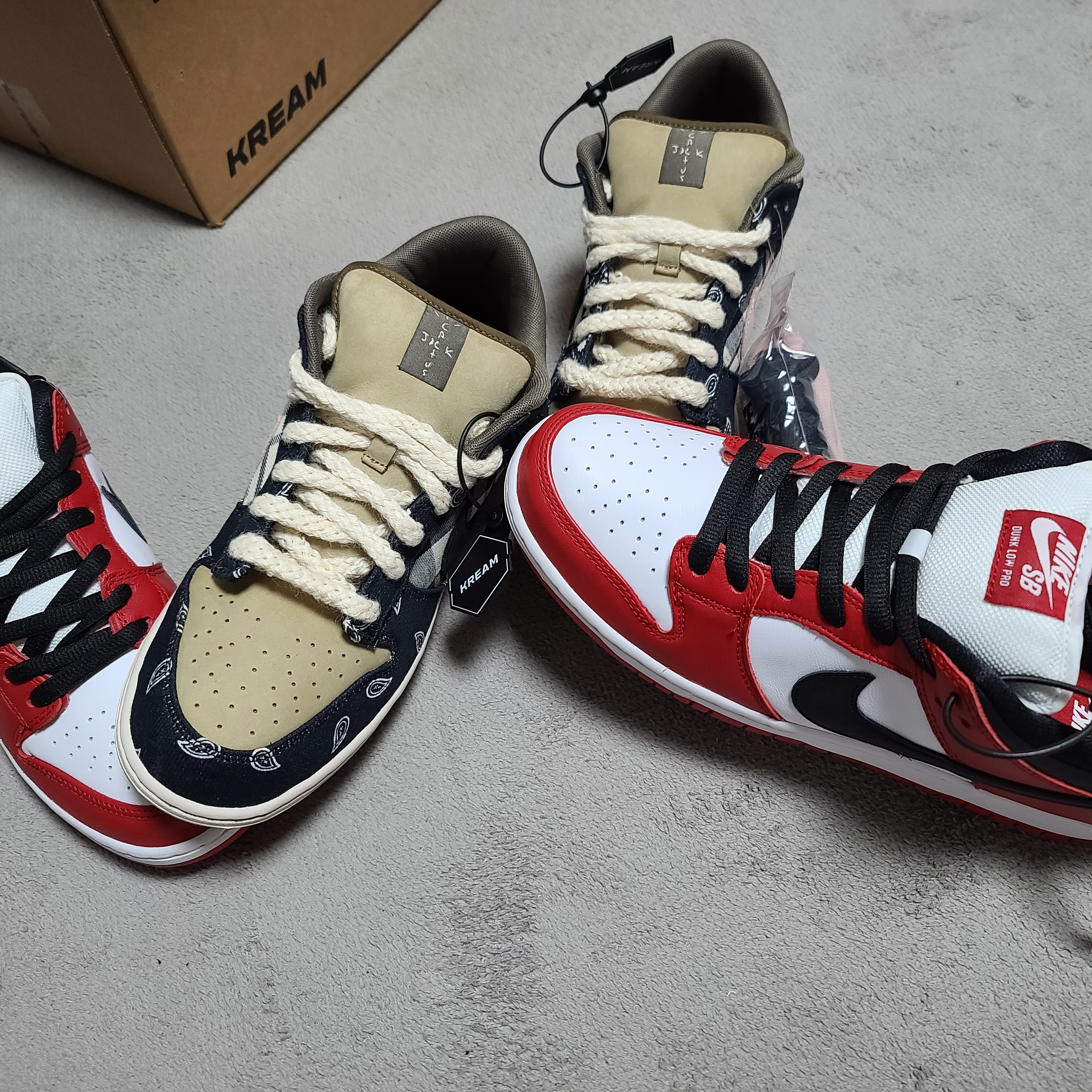 Nike SB Dunk Low Pro Chicago, Nike x Travis Scott SB Dunk Low 착용 스타일