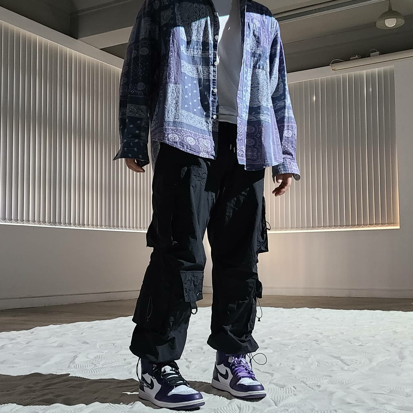 Jordan 1 Retro High OG Court Purple 2020 착용 스타일 - 1