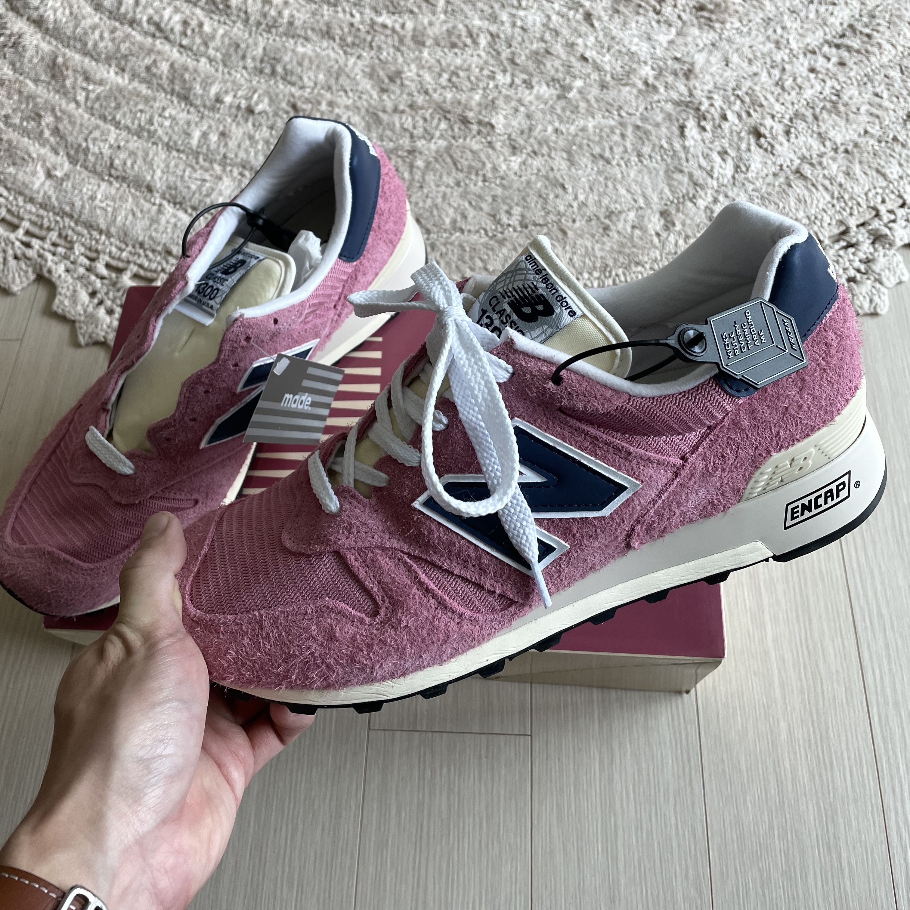New Balance x Aime Leon Dore 1300 Dusty Pink 착용 스타일