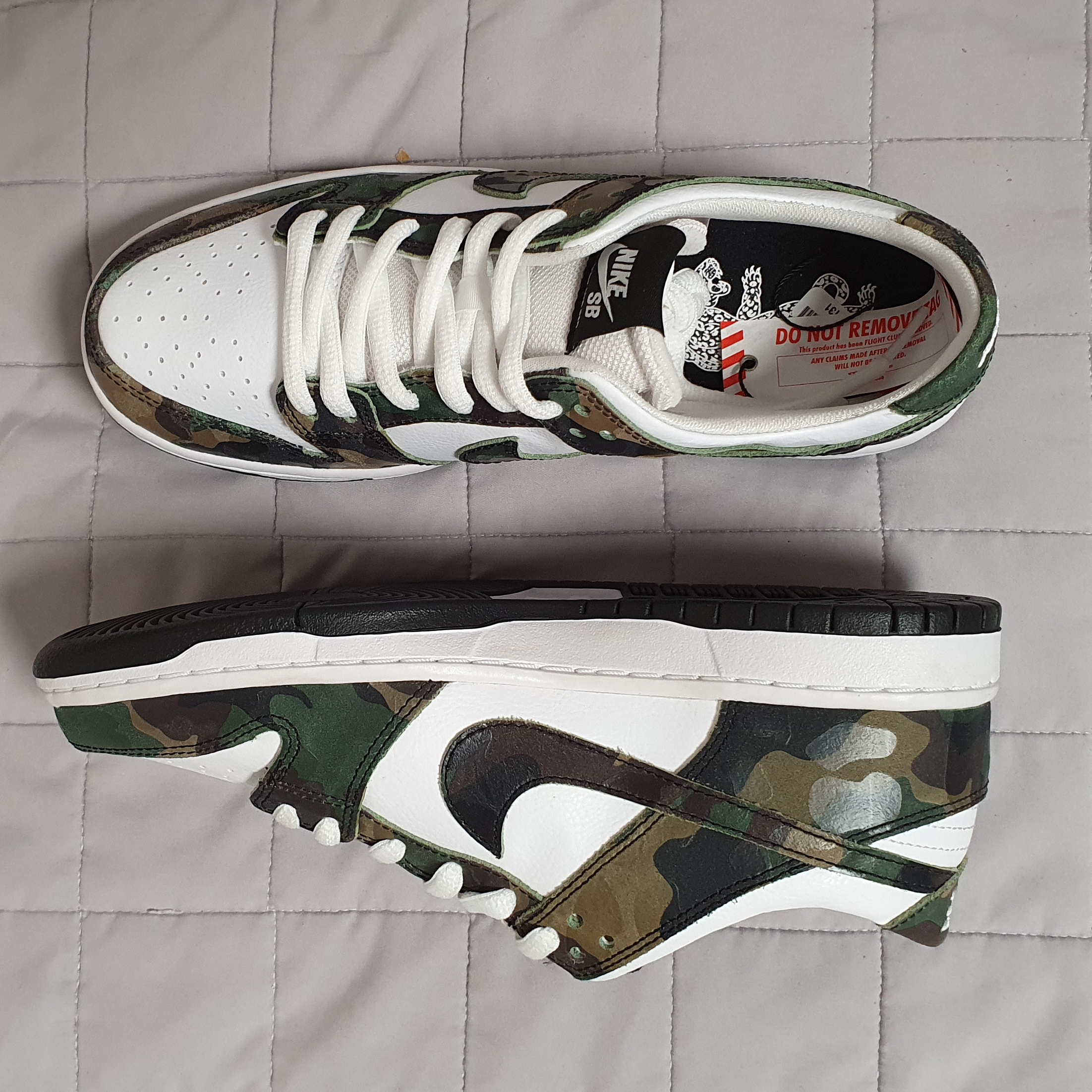 Nike SB Zoom Dunk Low Pro Camo Legion Green 착용 스타일 - 2