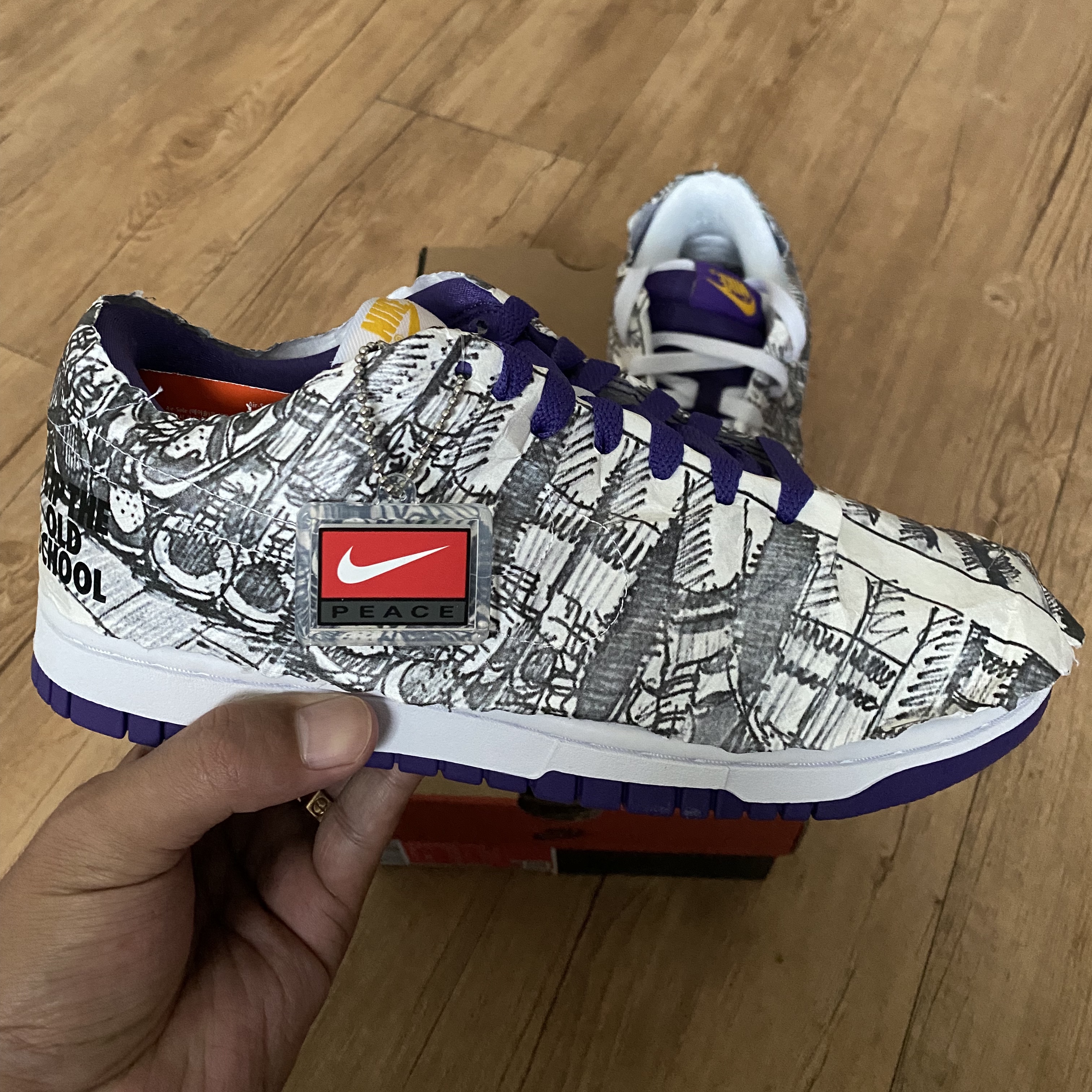 (W) Nike Dunk Low SE Flip 착용 스타일 - 1