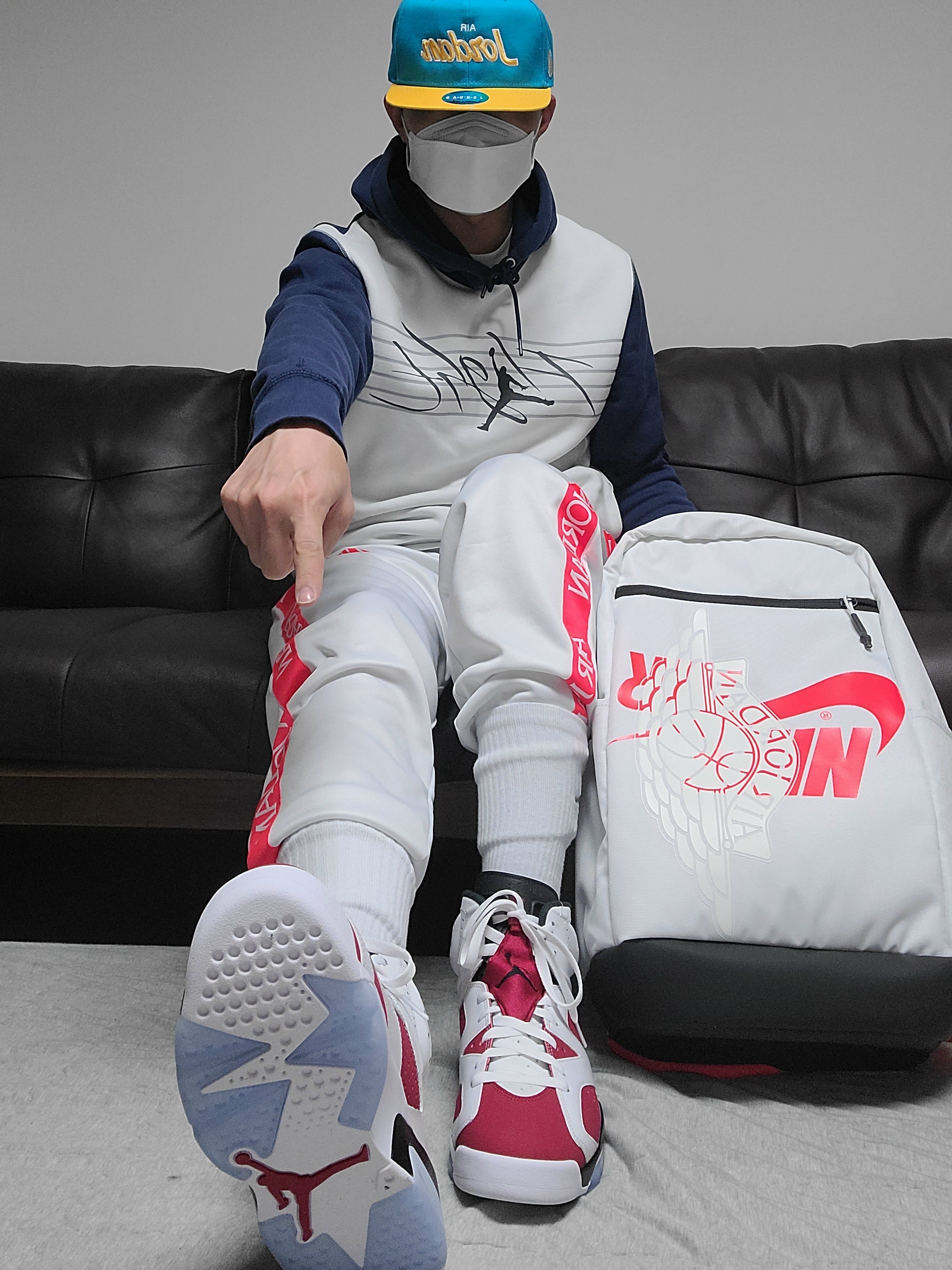 Jordan 6 Retro Carmine 2021 착용 스타일
