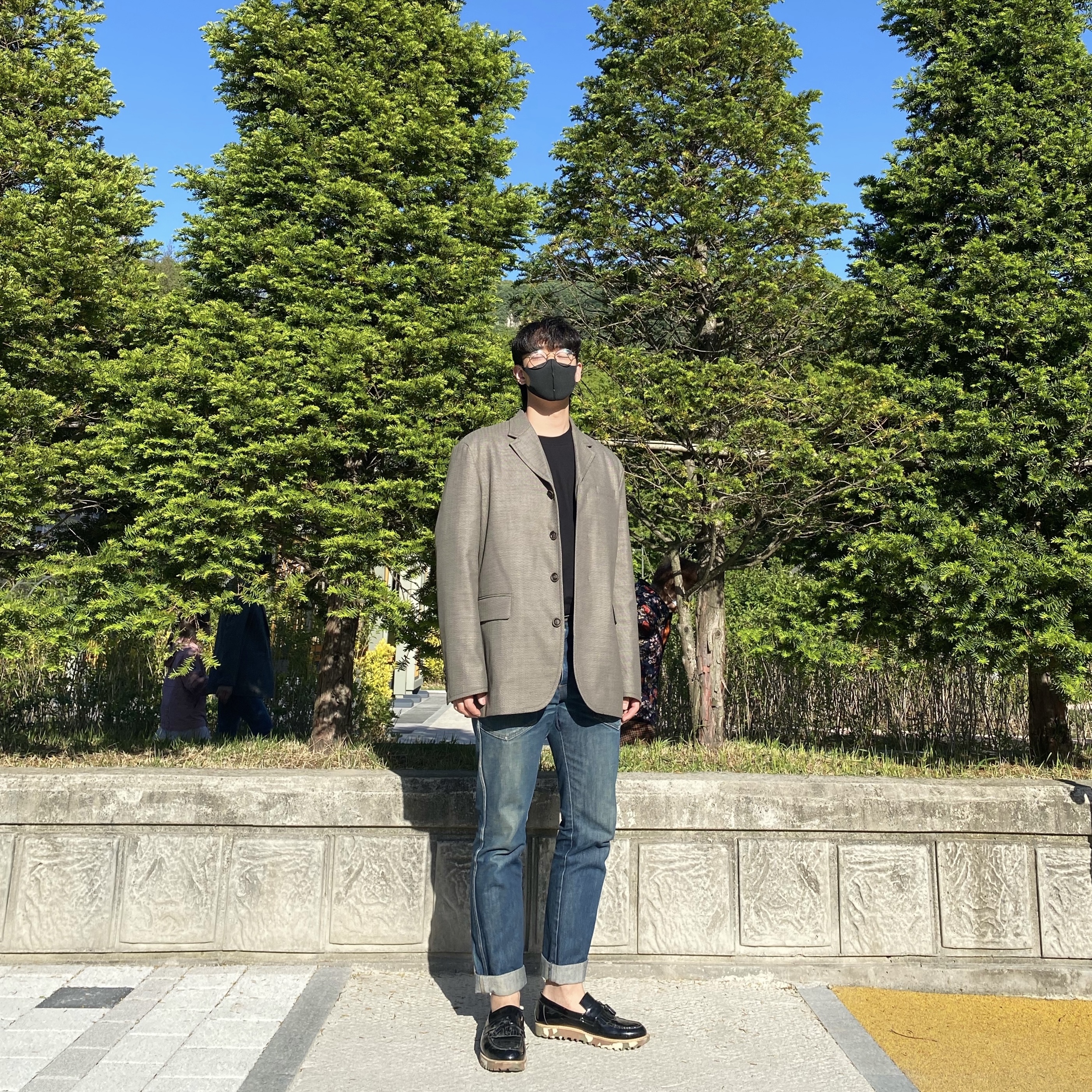 Stussy Cosmos T-Shirt Black 착용 스타일 - 4