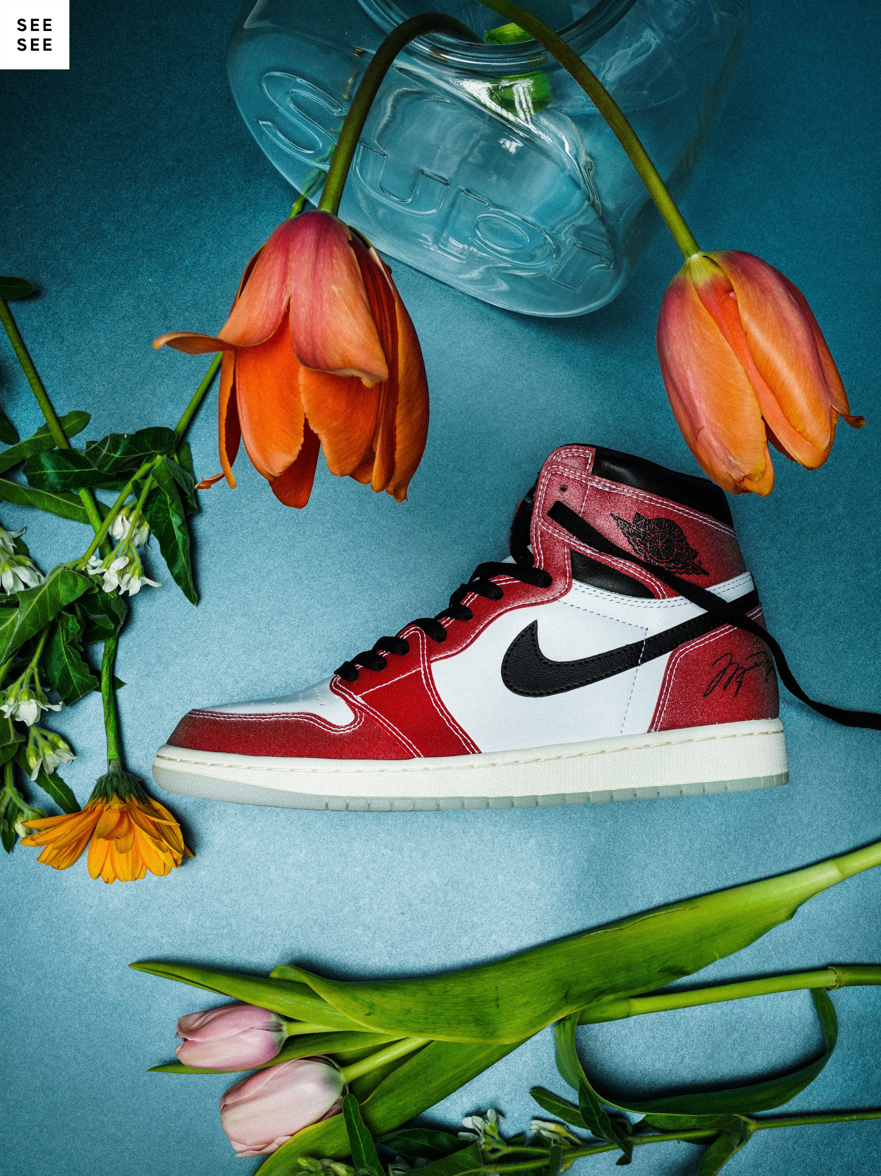 Jordan 1 x Trophy Room Retro High OG SP Chicago 착용 스타일 - 3