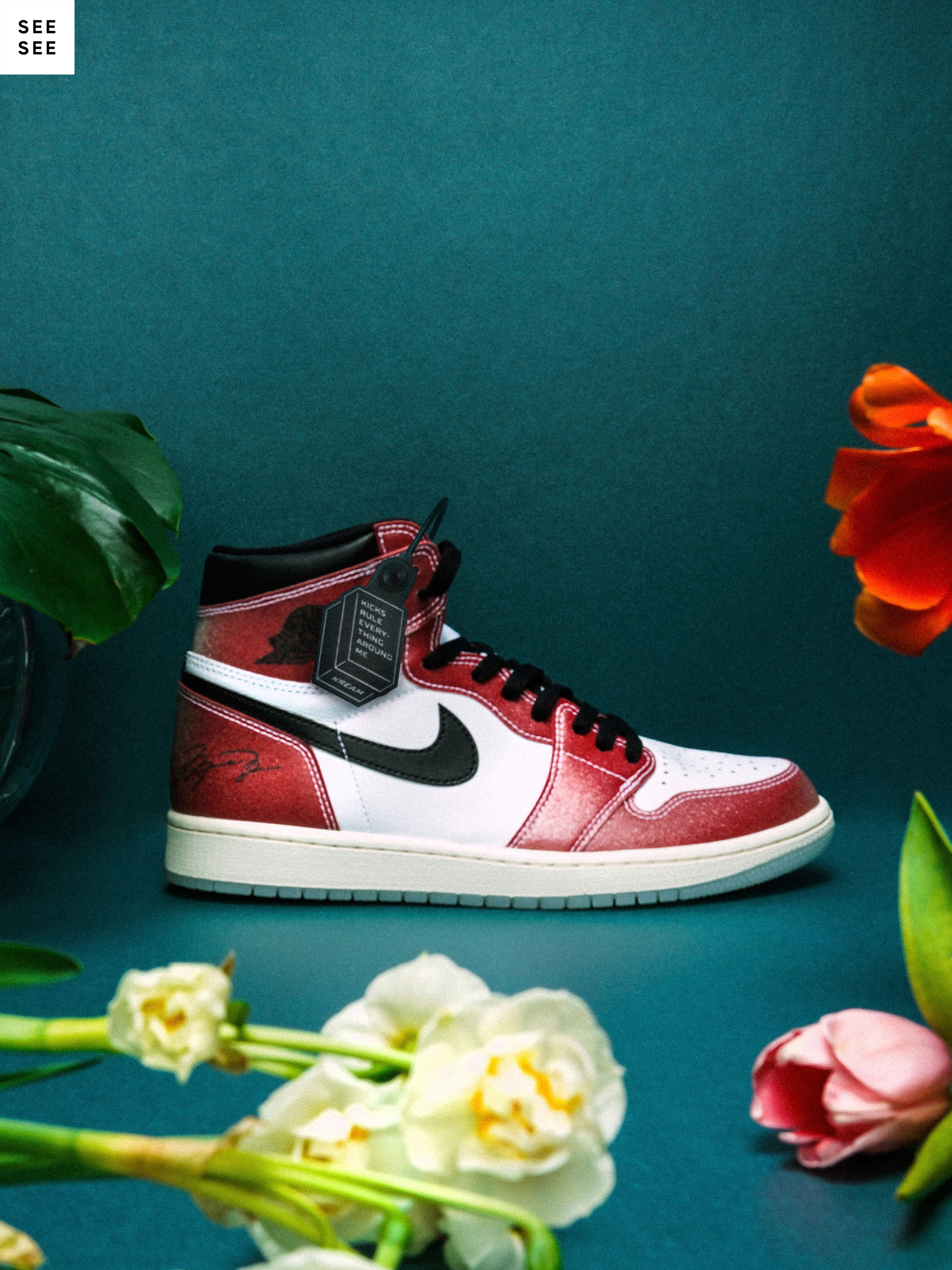 Jordan 1 x Trophy Room Retro High OG SP Chicago 착용 스타일 - 2