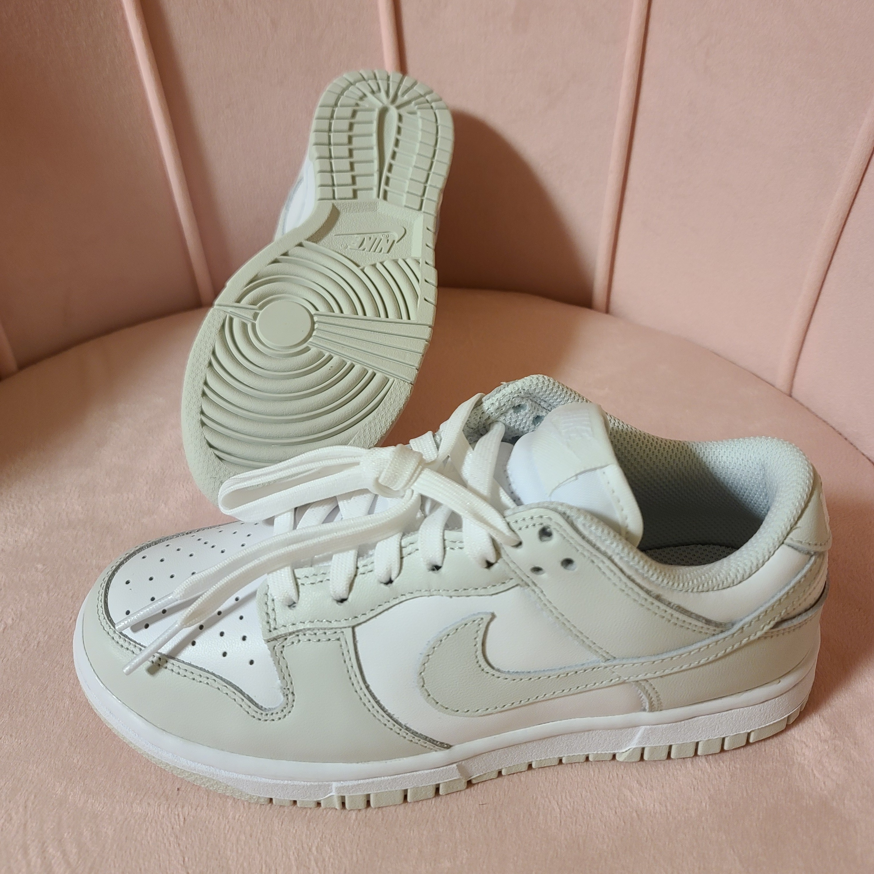 (W) Nike Dunk Low Photon Dust 착용 스타일 - 3