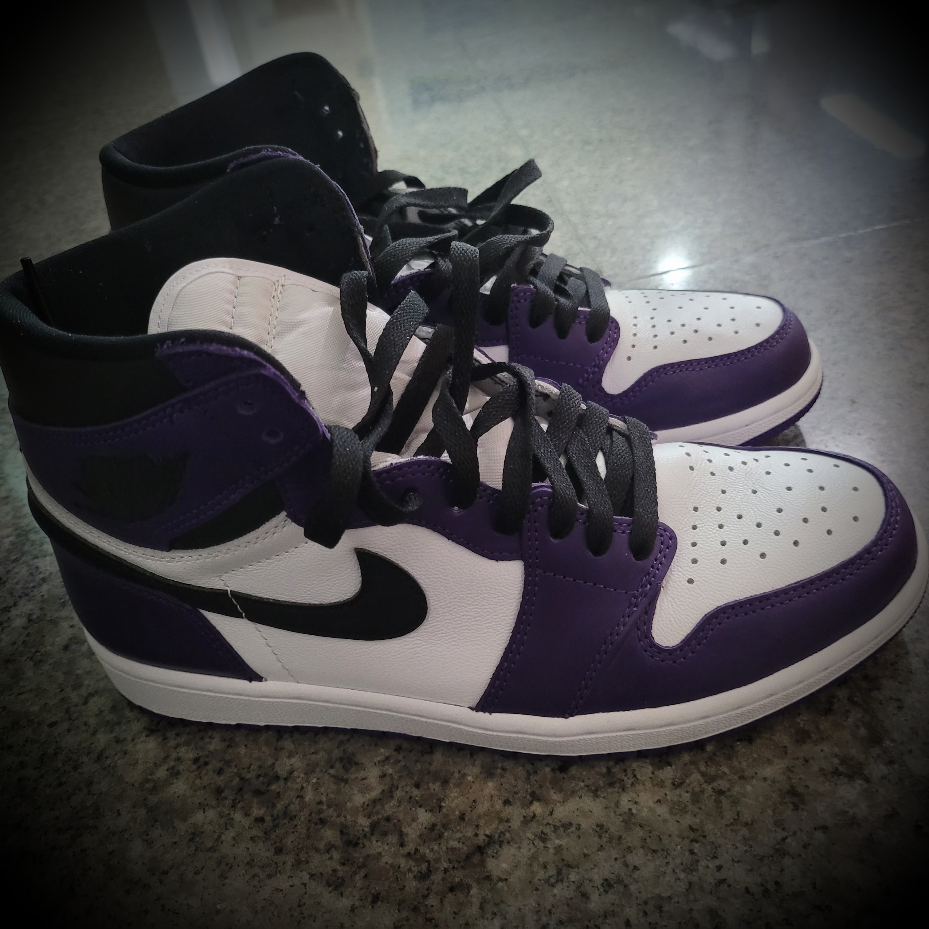 Jordan 1 Retro High OG Court Purple 2020 착용 스타일 - 1