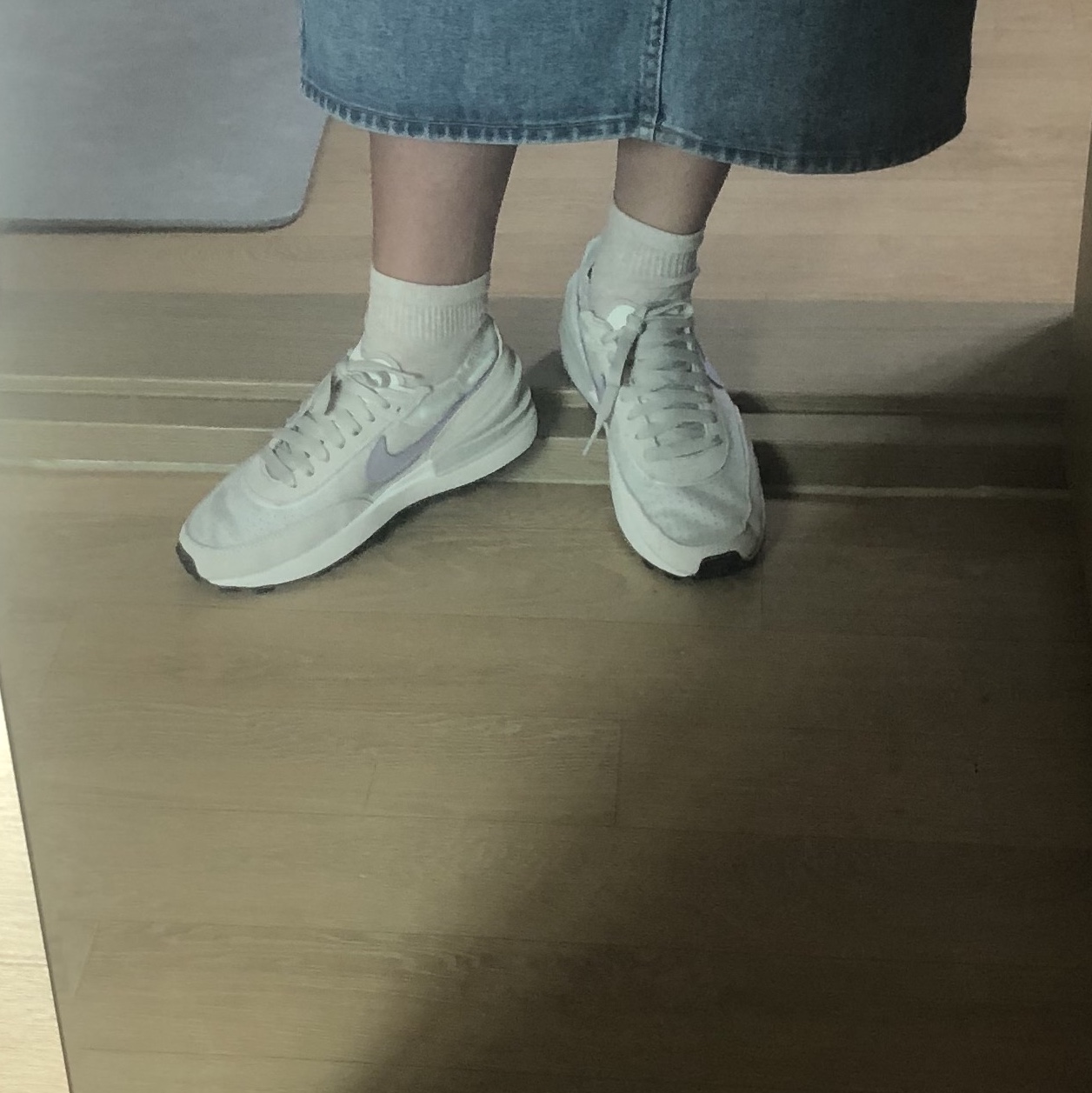 (W) Nike Waffle One Underbrush 착용 스타일