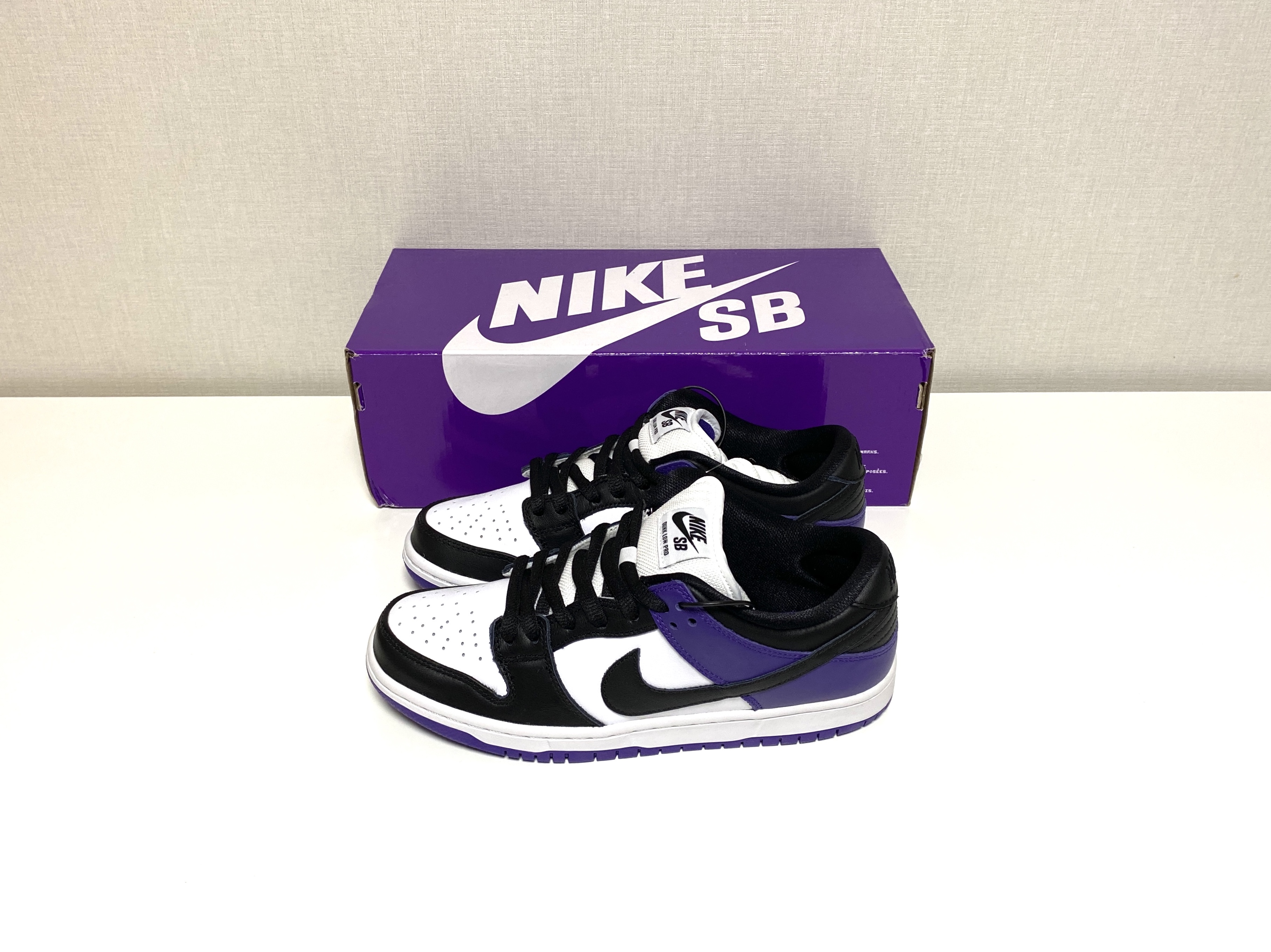 Nike SB Dunk Low Pro Court Purple 착용 스타일 - 1