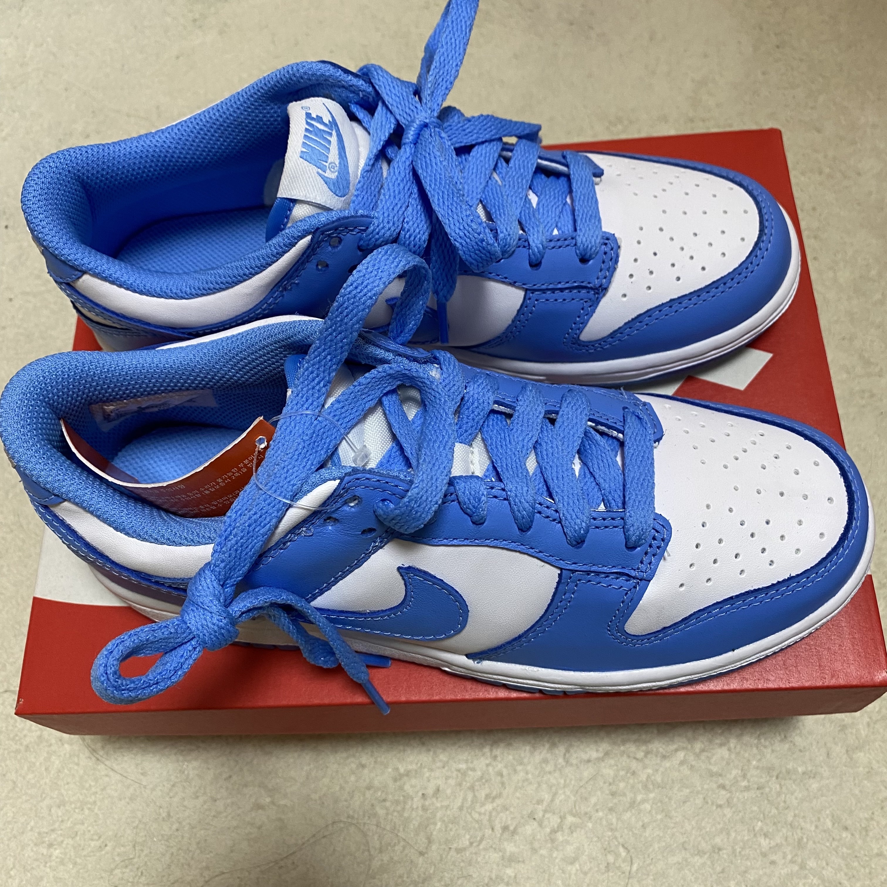 (GS) Nike Dunk Low University Blue 착용 스타일