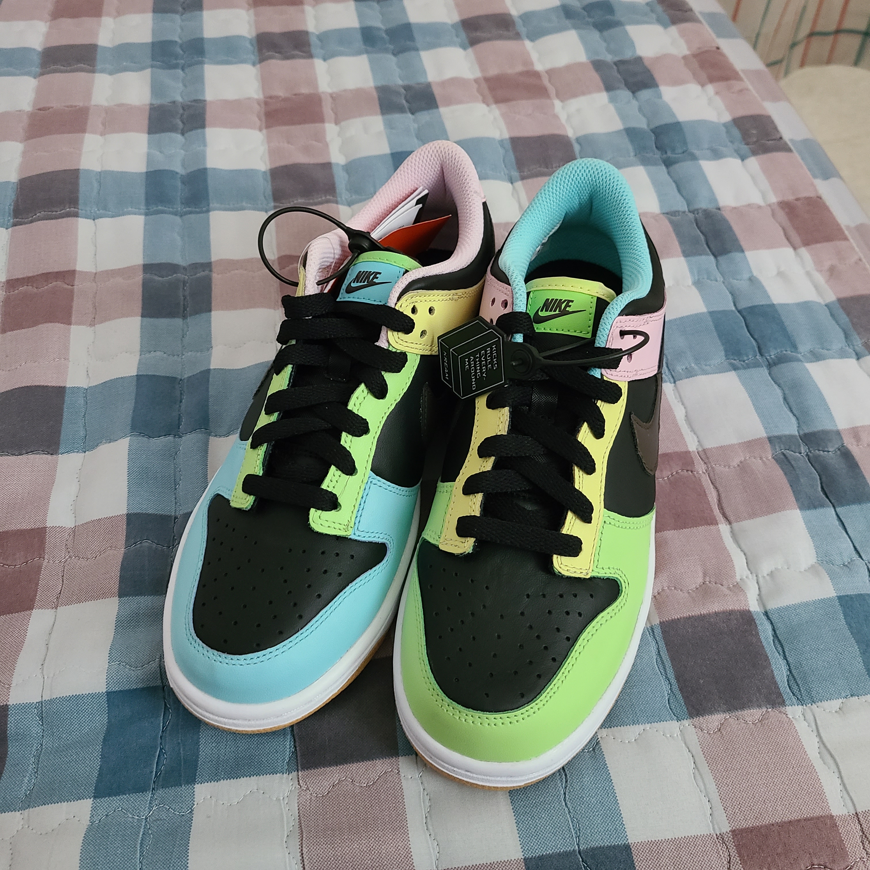 (GS) Nike Dunk Low SE Free.99 Black 착용 스타일