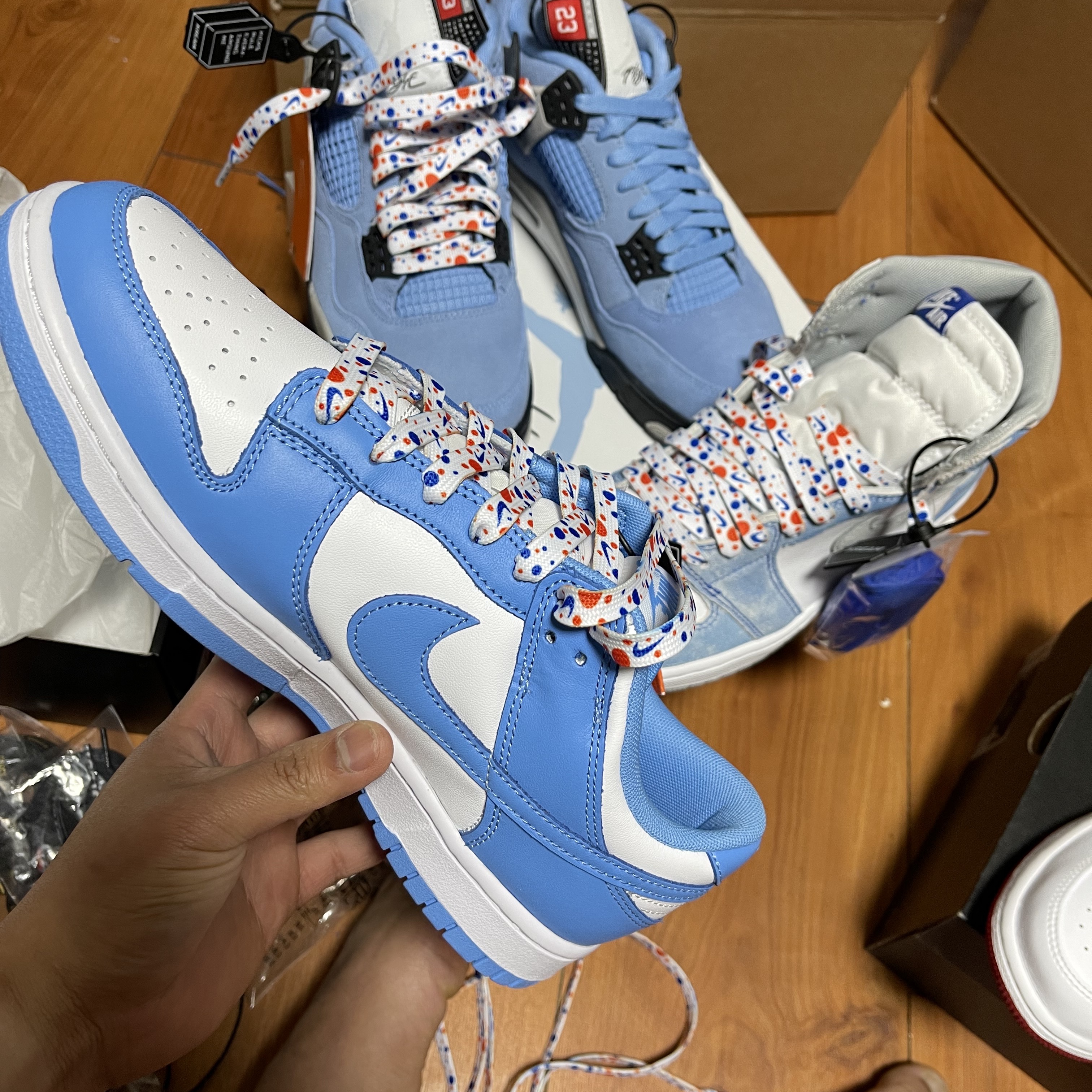 Nike Dunk Low Retro University Blue 착용 스타일