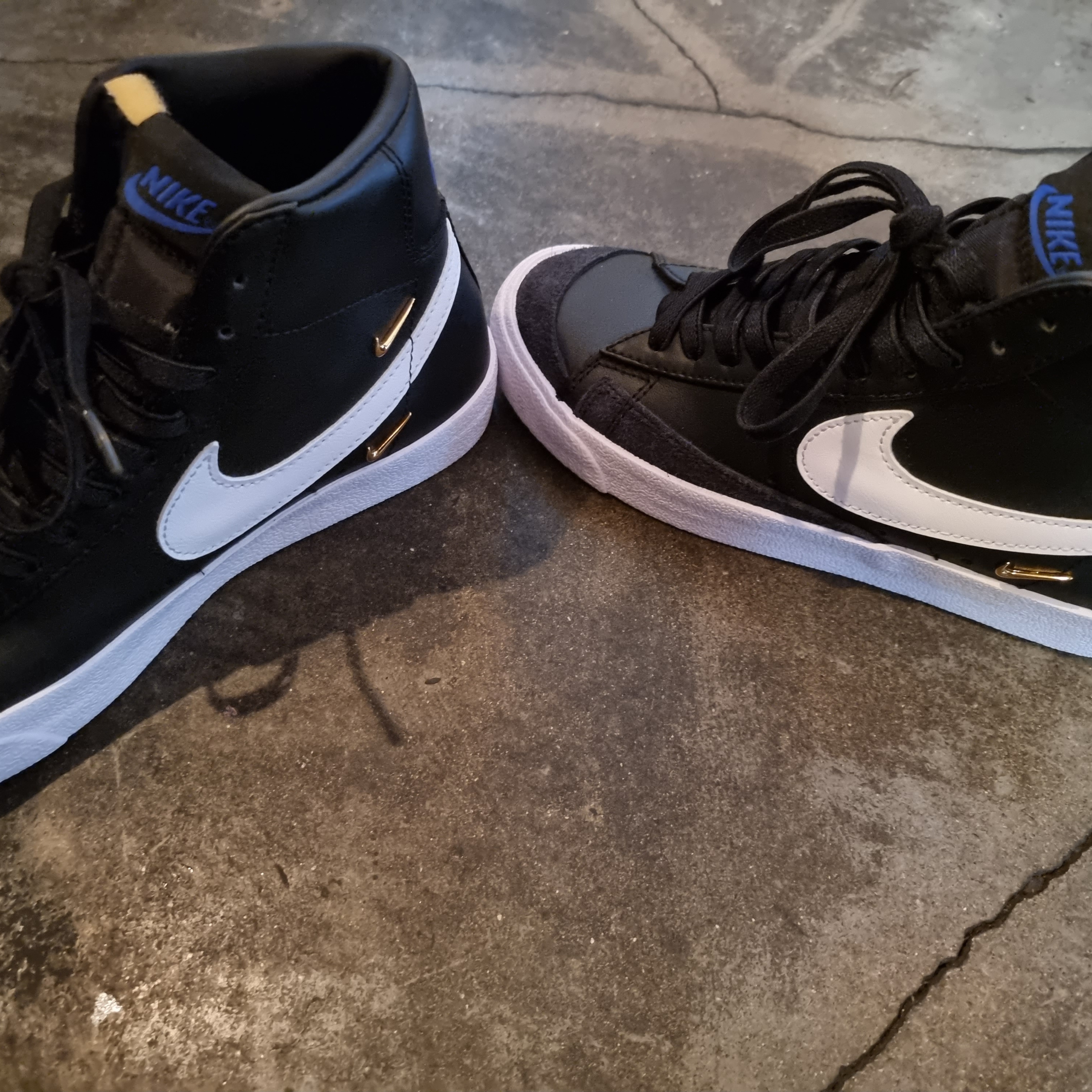 (W) Nike Blazer Mid '77 SE Gold Luxe 착용 스타일 - 2