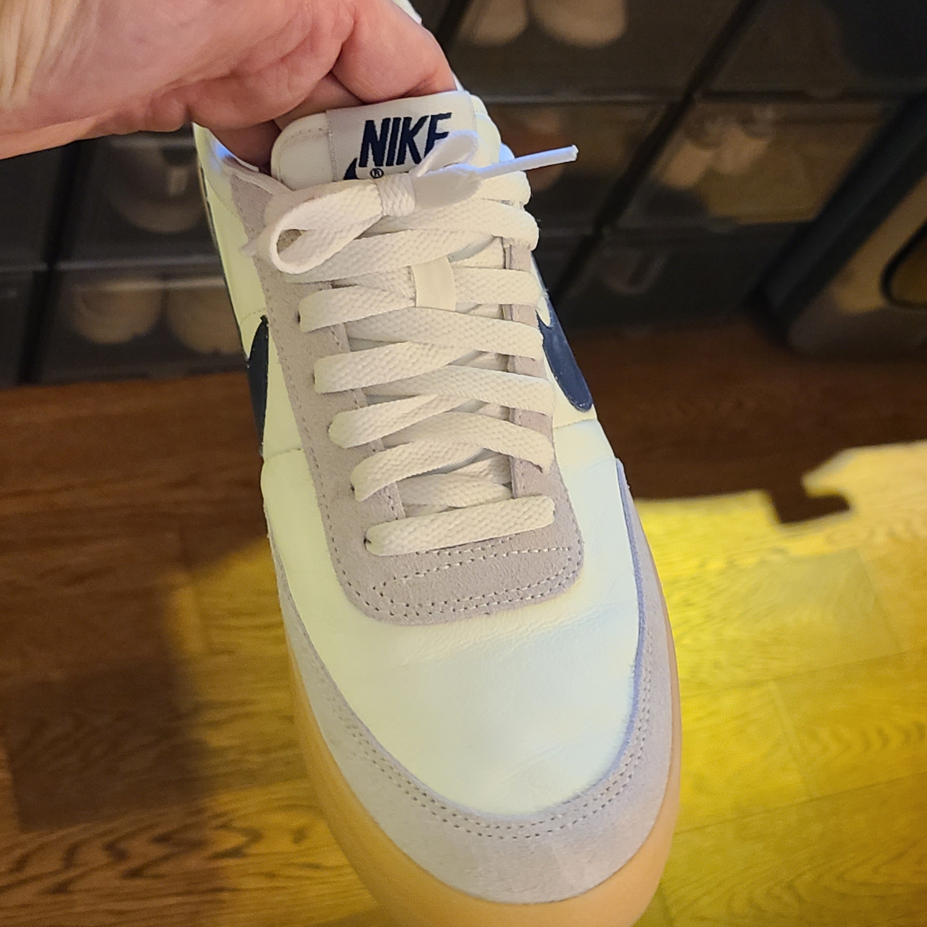Nike x J.Crew Killshot 2 Sail Midnight Navy 착용 스타일