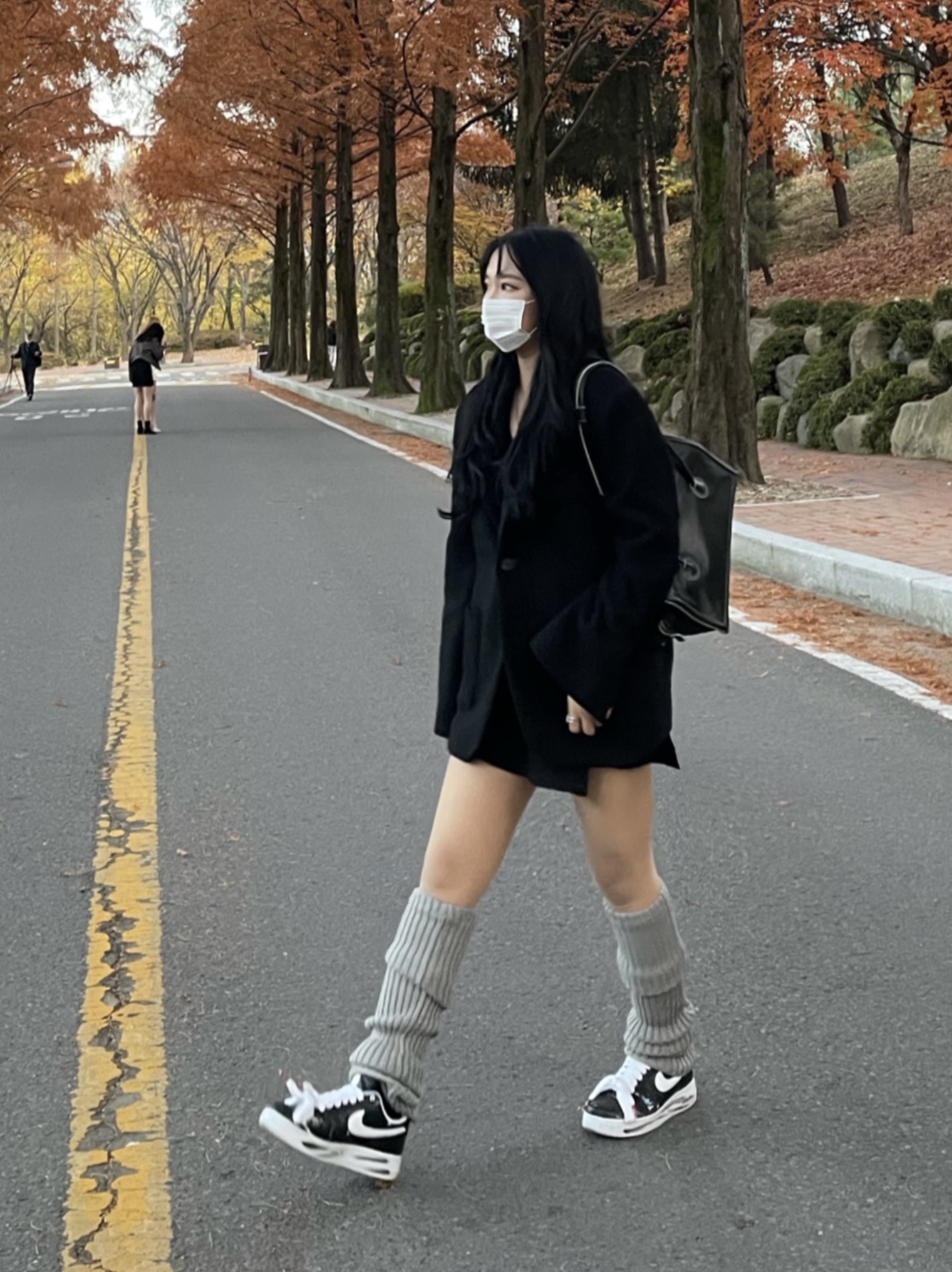 Nike x Peaceminusone Air Force 1 Low Para-Noise 착용 스타일