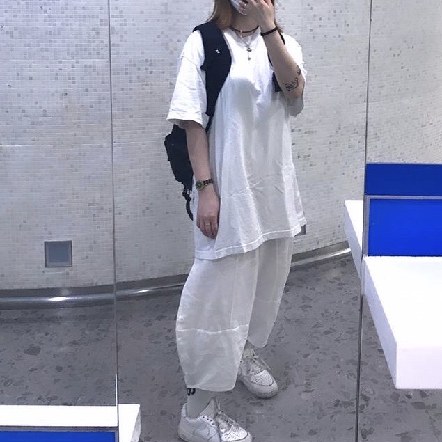 Nike Air Force 1 '07 Low White 착용 스타일