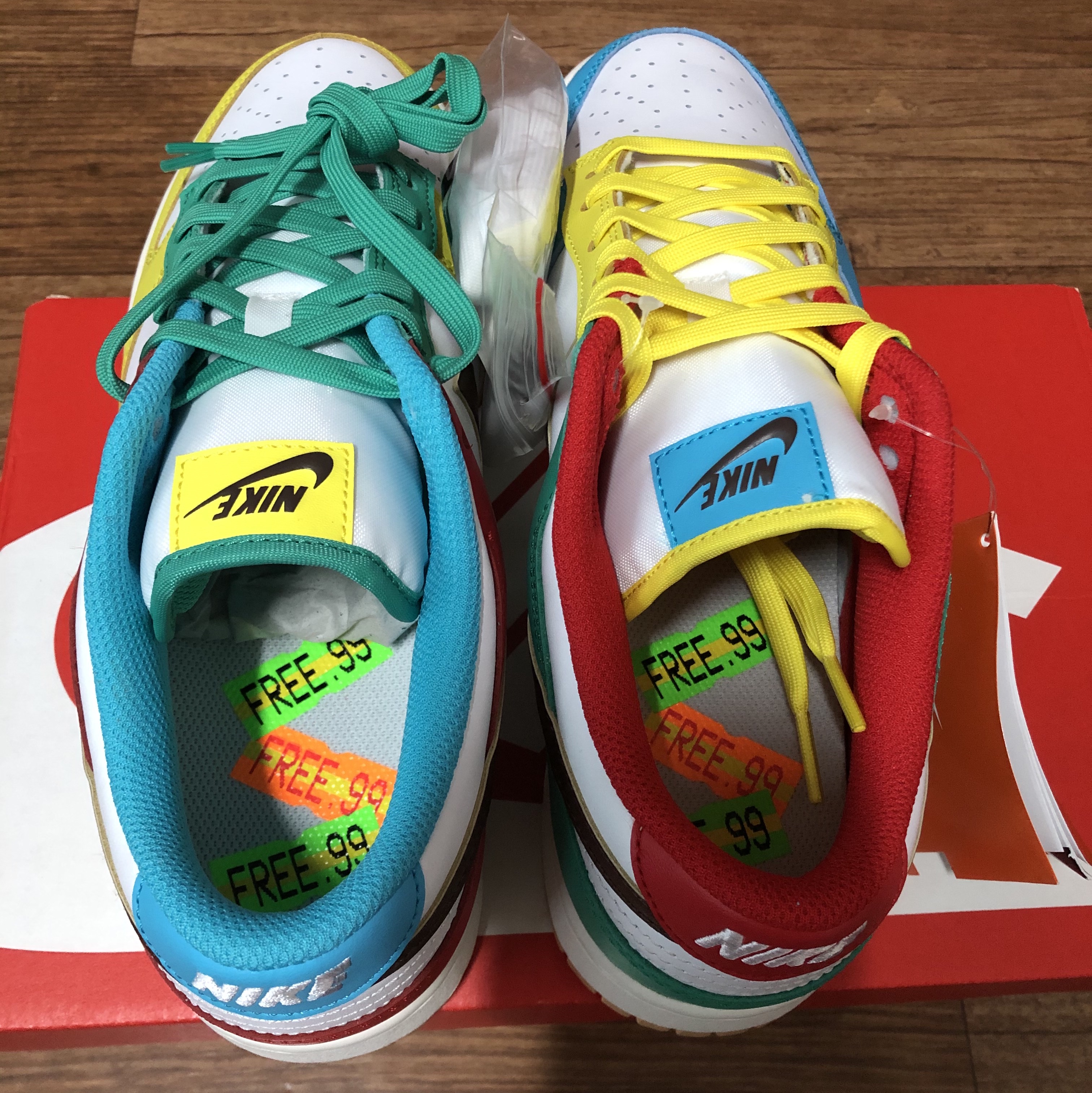 Nike Dunk Low SE Free.99 White 착용 스타일 - 3
