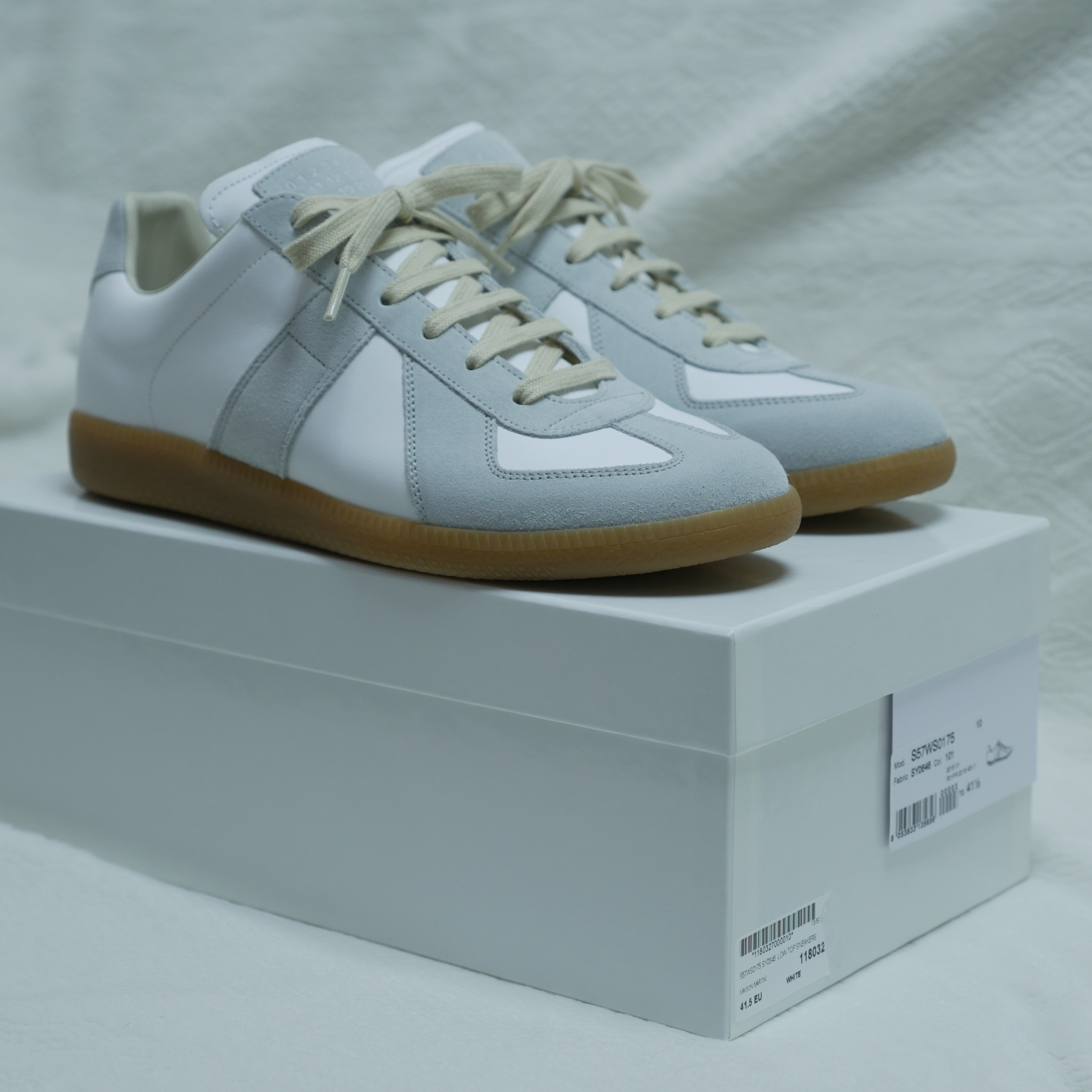 Maison Margiela Calfskin Replica Sneakers 착용 스타일 - 1