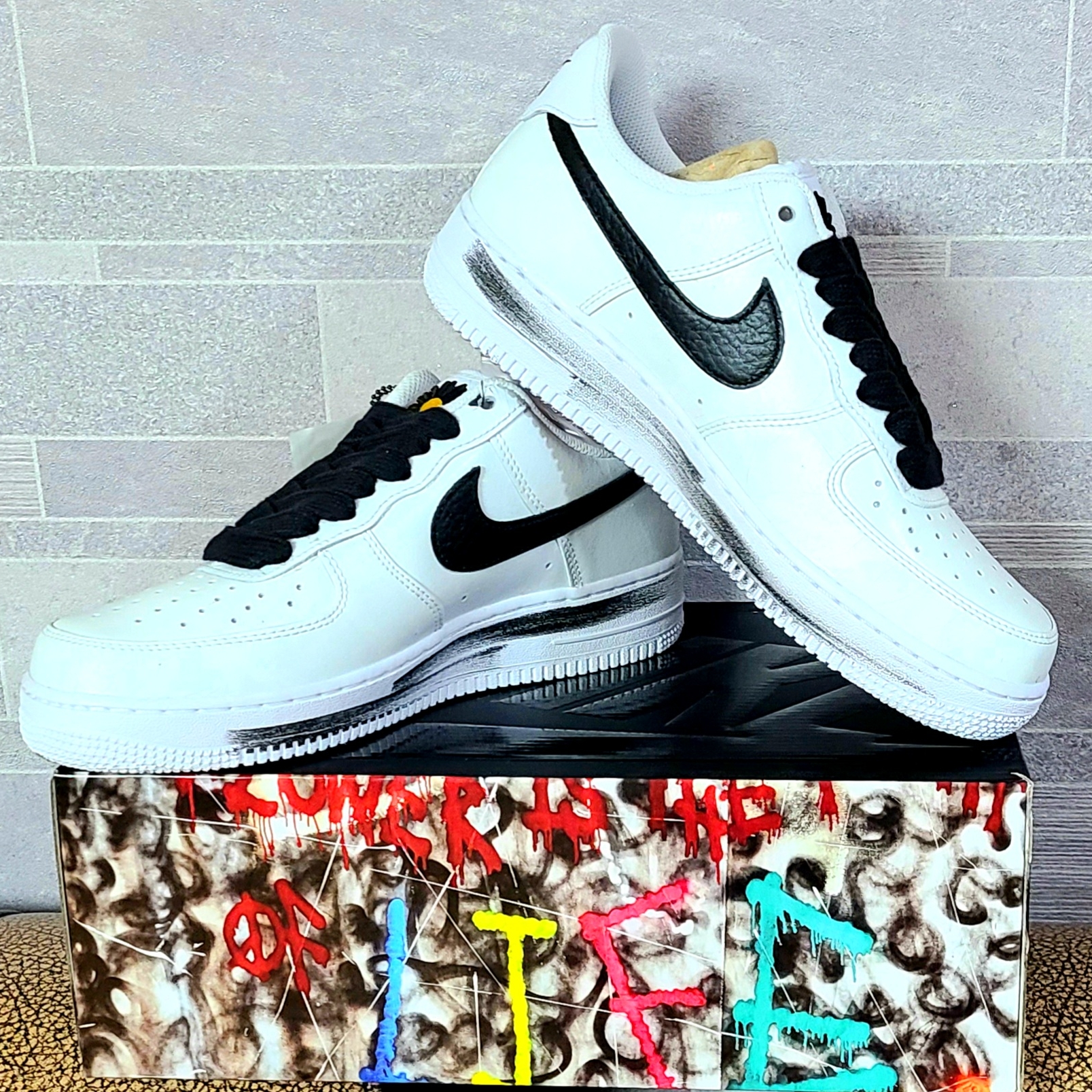 Nike x Peaceminusone Air Force 1 Low Para-Noise 2.0 착용 스타일