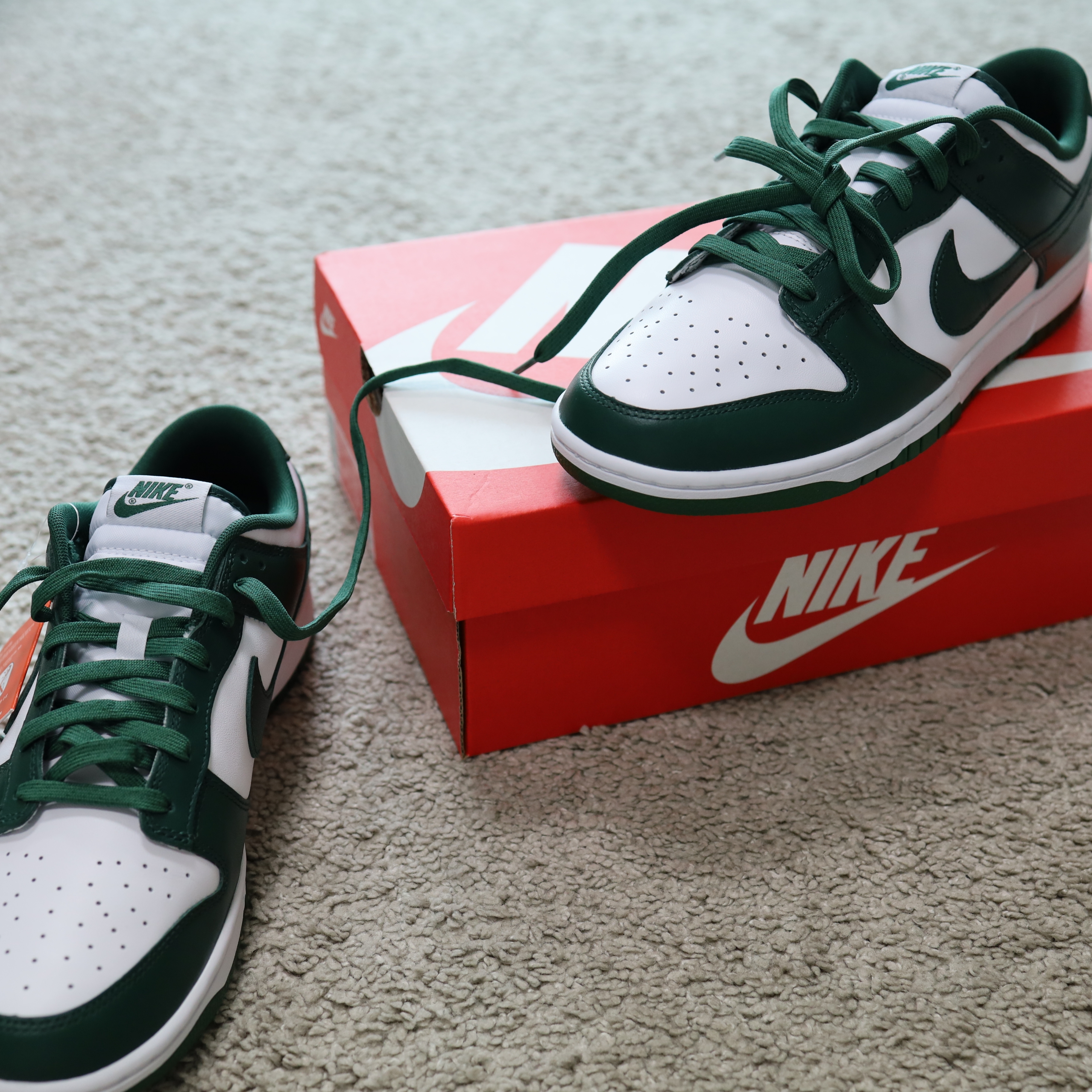 Nike Dunk Low Retro Varsity Green 착용 스타일