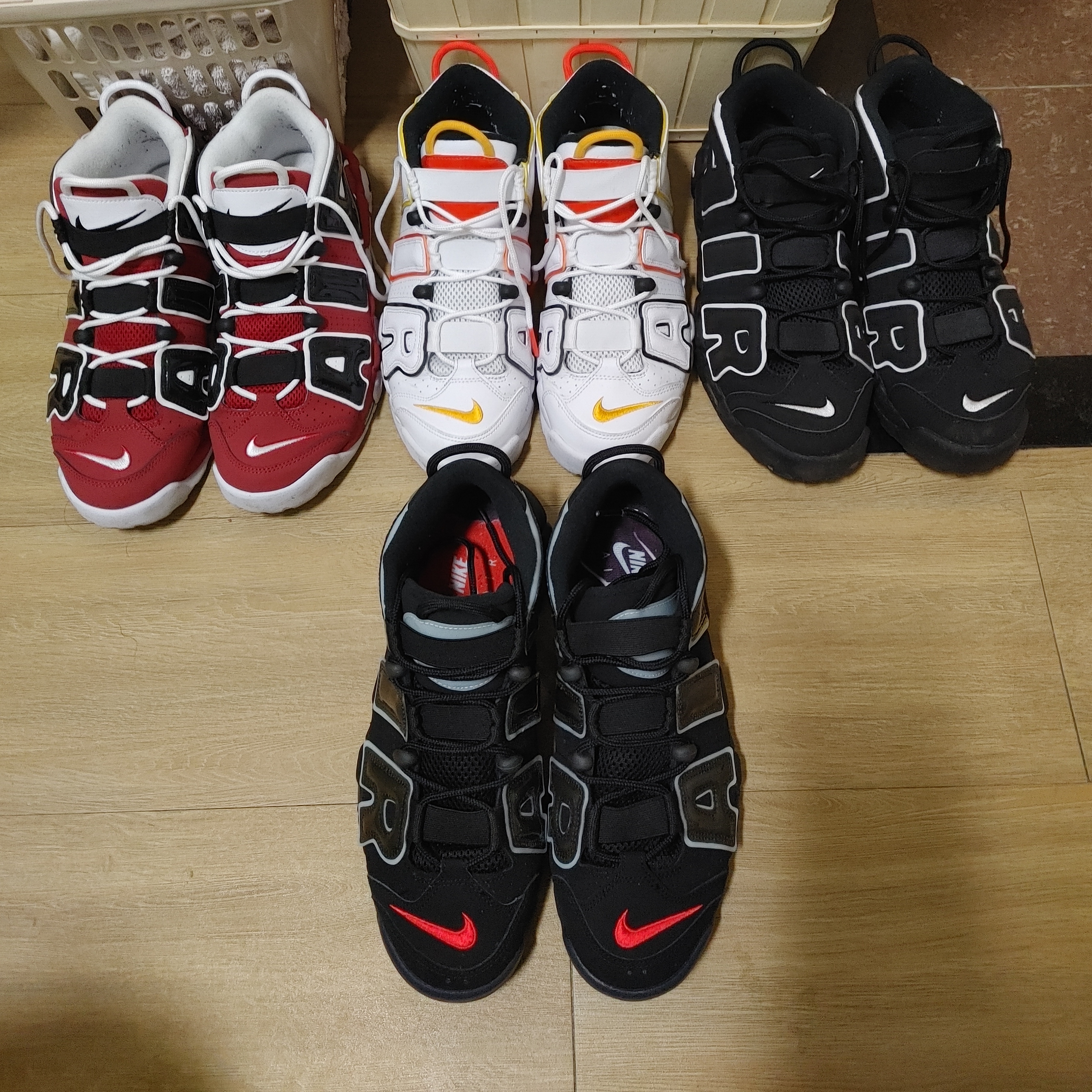 Nike Air More Uptempo 96 Bulls 2021, Nike Air More Uptempo Rayguns 착용 스타일