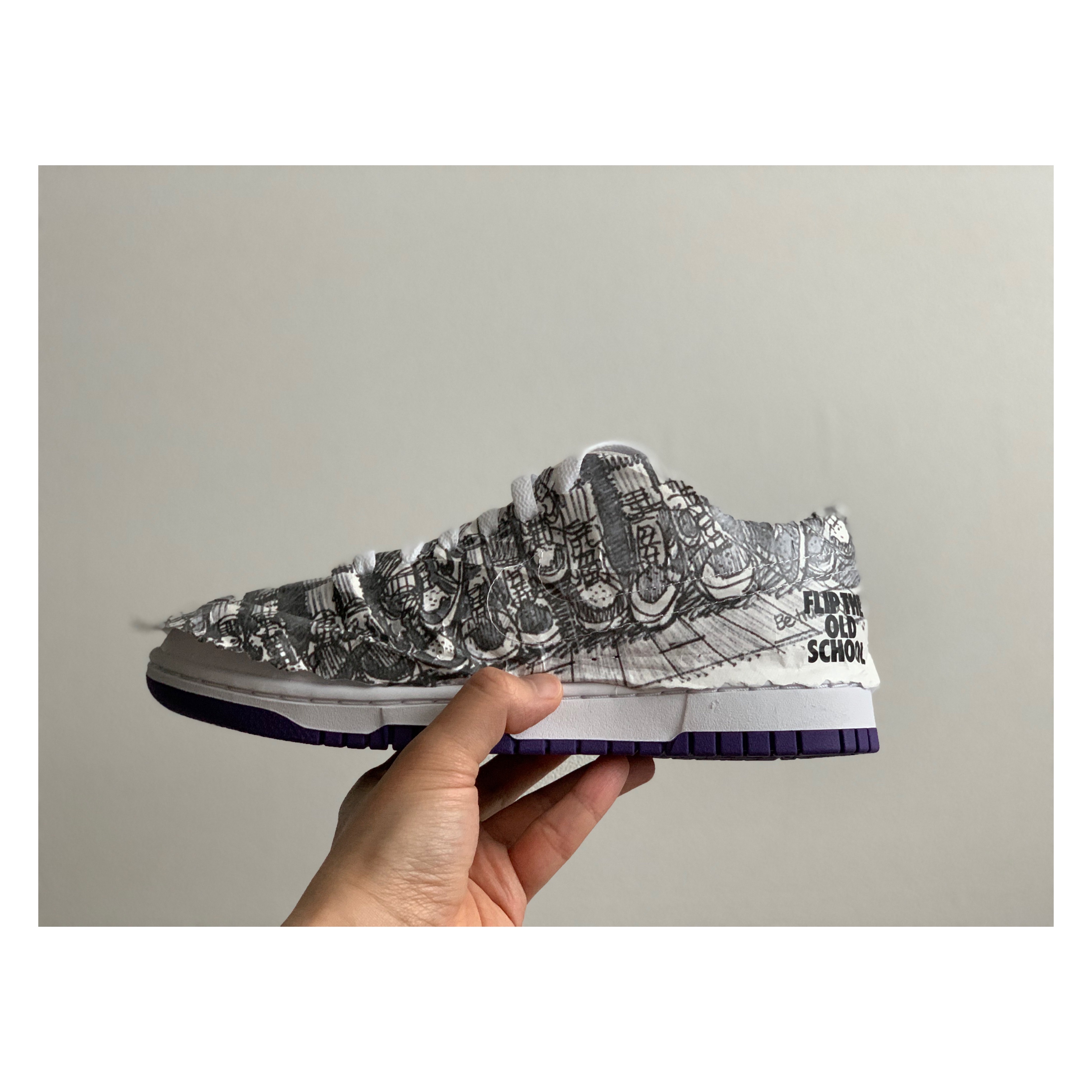 (W) Nike Dunk Low SE Flip 착용 스타일 - 5