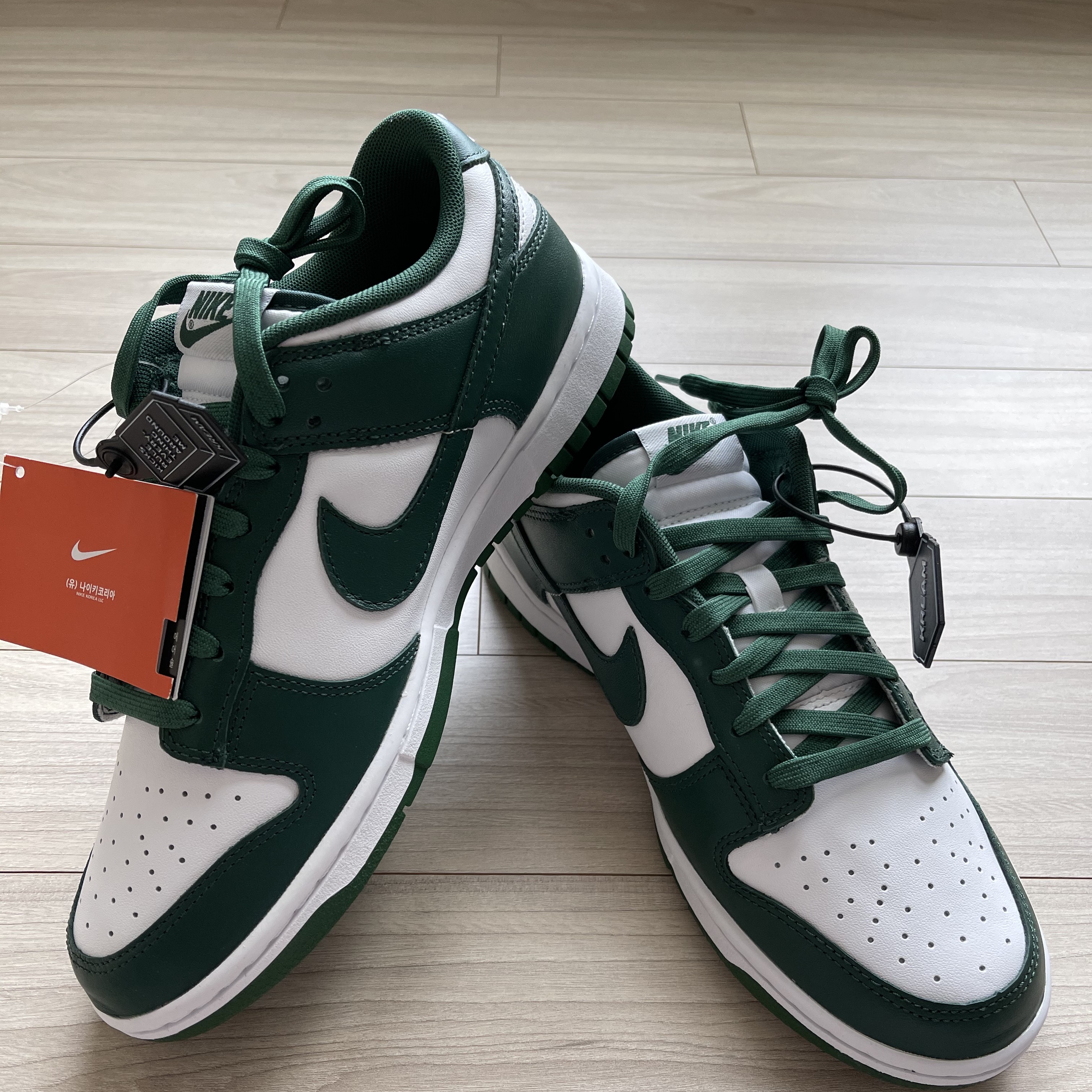 Nike Dunk Low Retro Varsity Green 착용 스타일