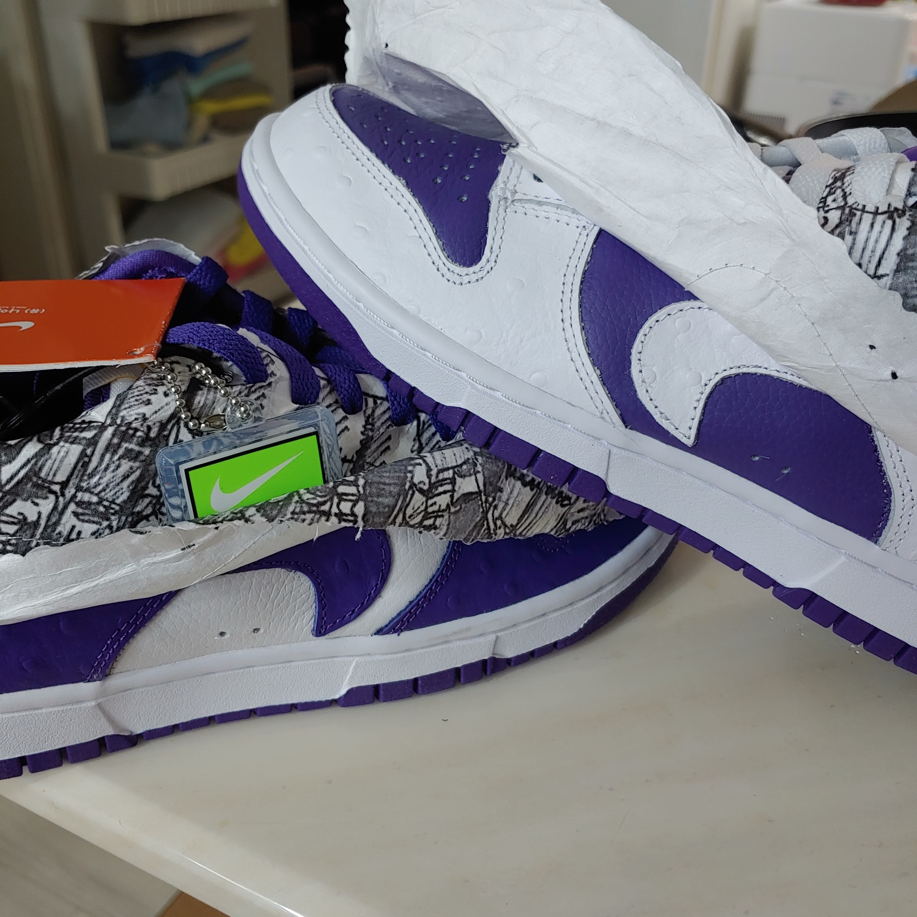 (W) Nike Dunk Low SE Flip 착용 스타일 - 2