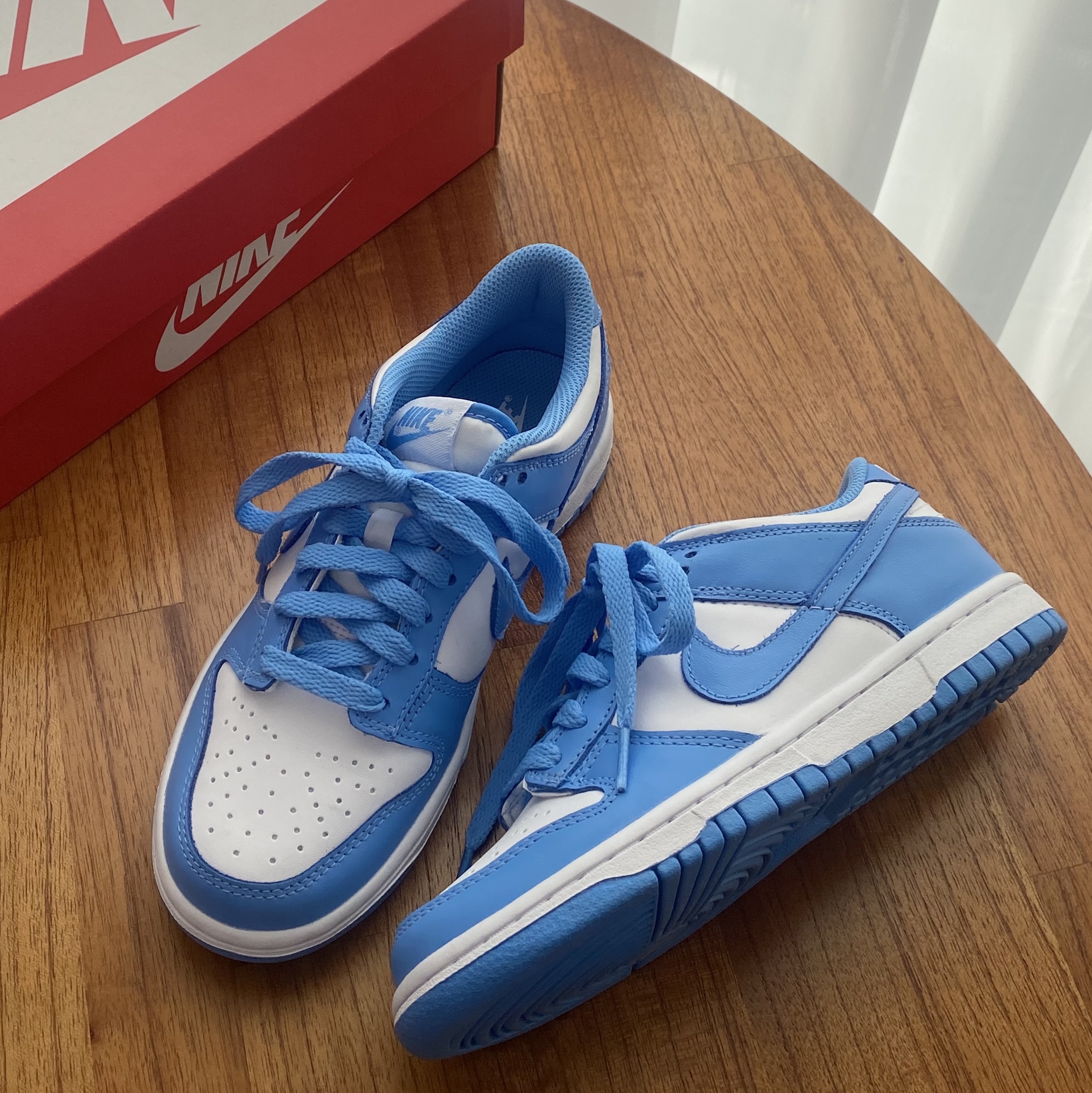 (GS) Nike Dunk Low University Blue 착용 스타일